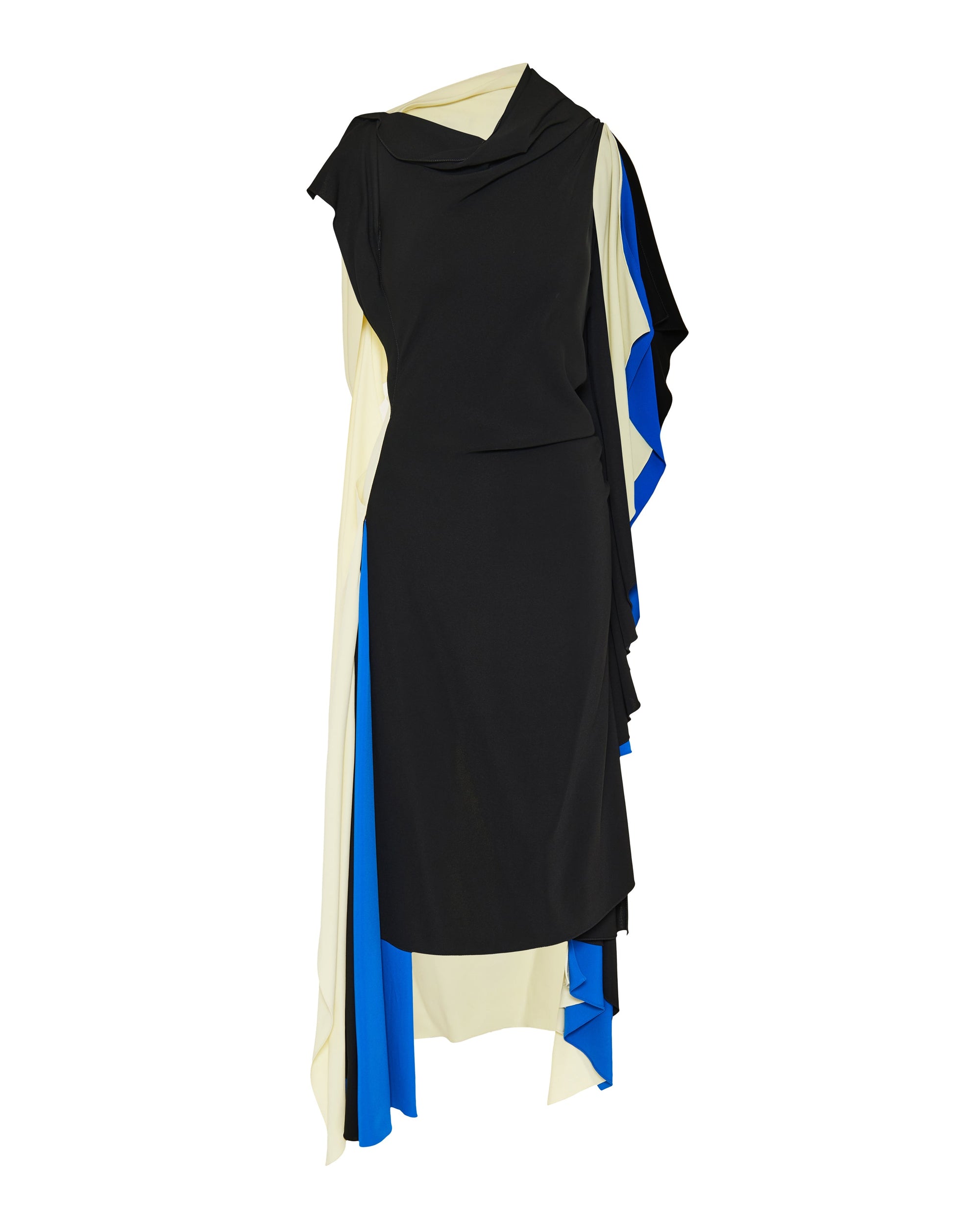Draped Cotton MIDI Dress Loewe – Гарантія оригінальності – боковий вид