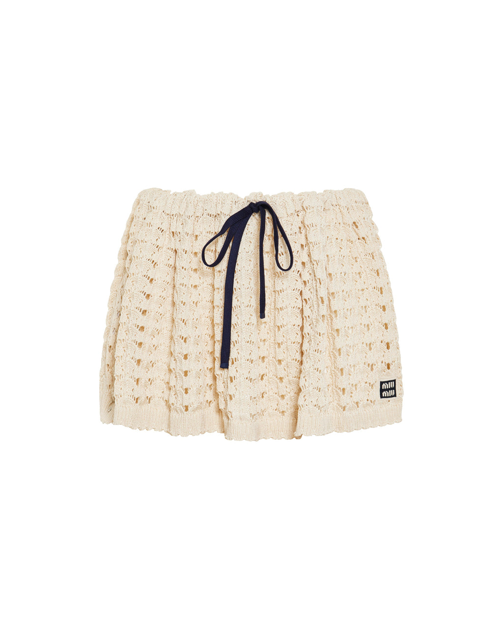 Cotton Mini Skirt Miu miu – Гарантія оригінальності – боковий вид