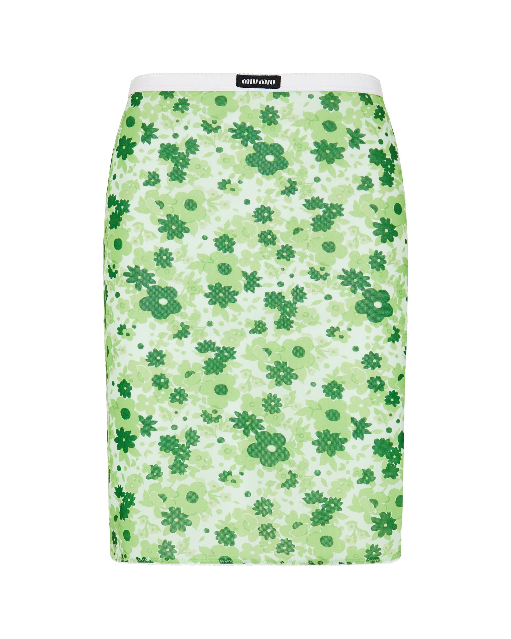 Stretch Fabric MIDI Skirt Miu miu оригінал – Купити в Україні – боковий вид