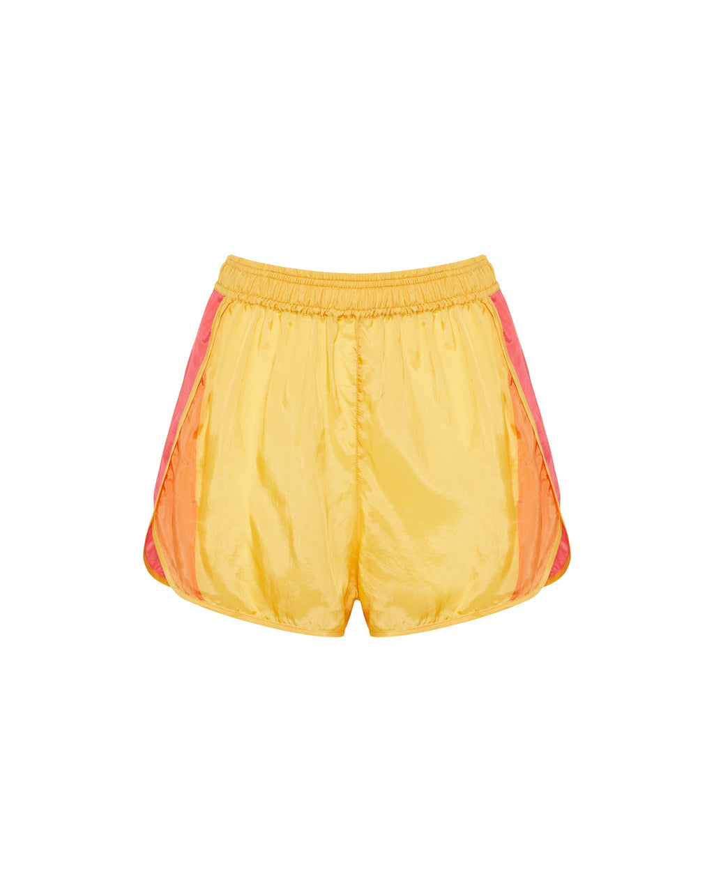 Color Block Satin Shorts Saint laurent оригінал – Купити в Україні – боковий вид