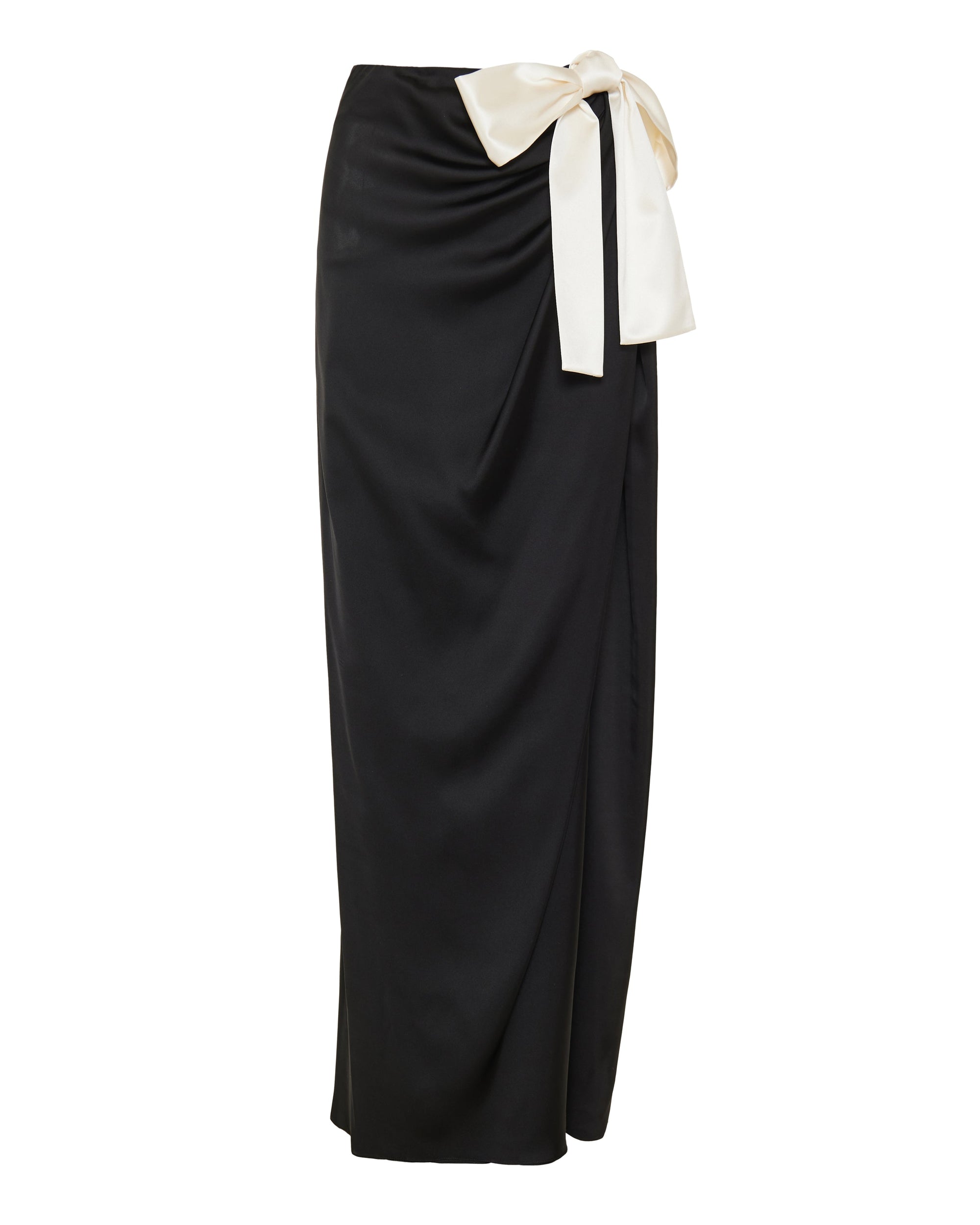 Tied Silk MIDI Skirt Saint laurent оригінал – Купити в Україні – боковий вид