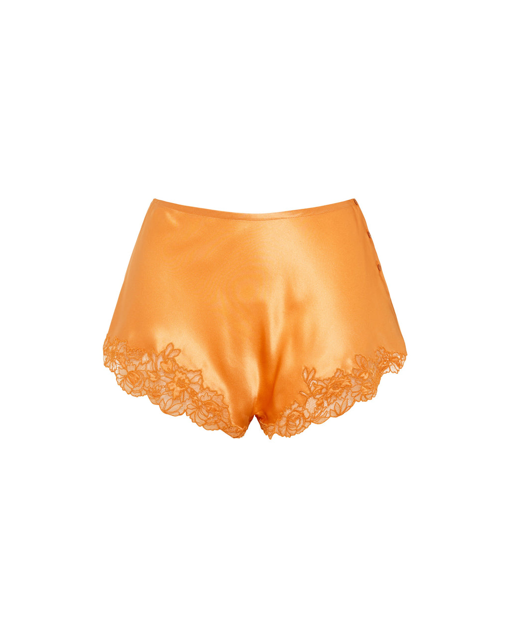 Оригінальна Embroidered Silk Crepe Muslin Shorts Saint laurent – боковий вид