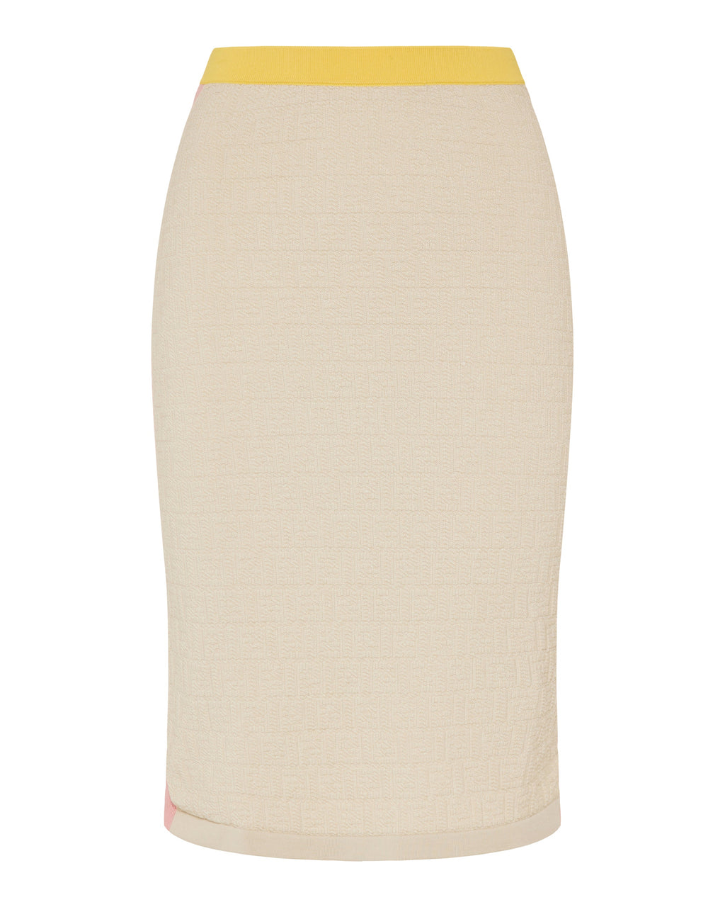 Cotton And Silk MIDI Skirt Fendi – Гарантія оригінальності – боковий вид
