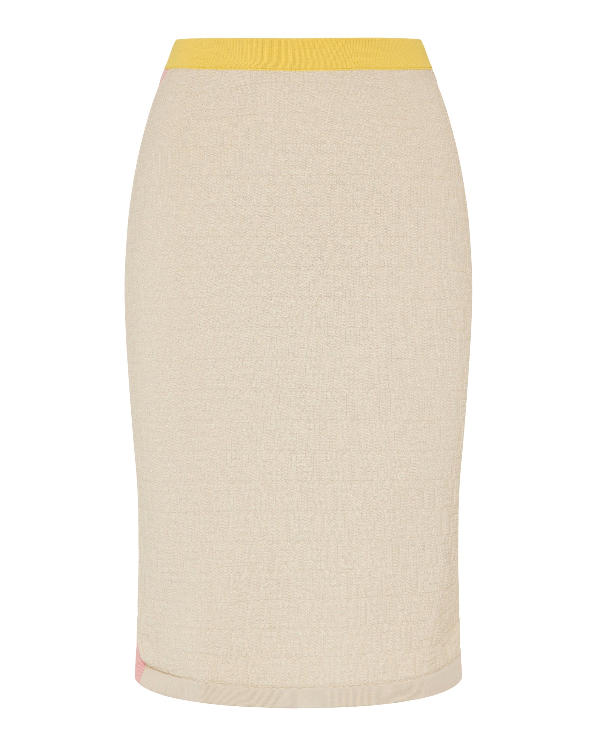Cotton And Silk MIDI Skirt Fendi – Гарантія оригінальності – боковий вид