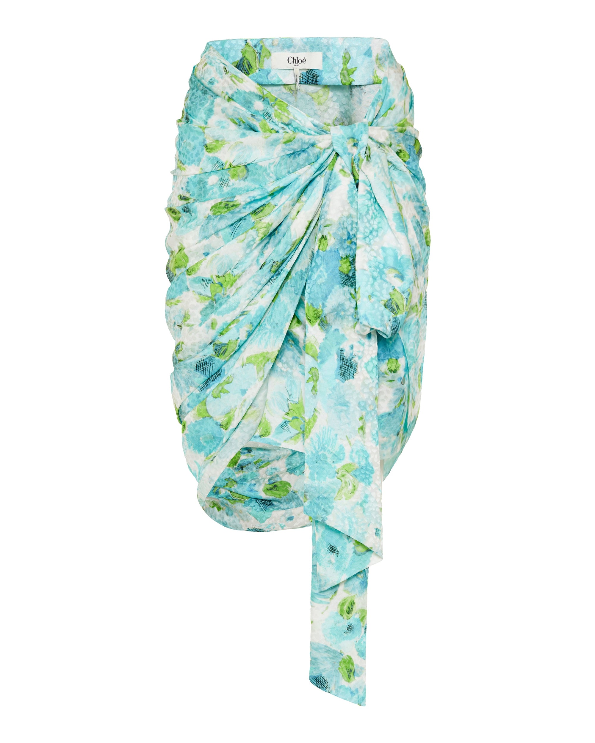 Short Wrap Silk Skirt Chloe оригінал – Купити в Україні – боковий вид