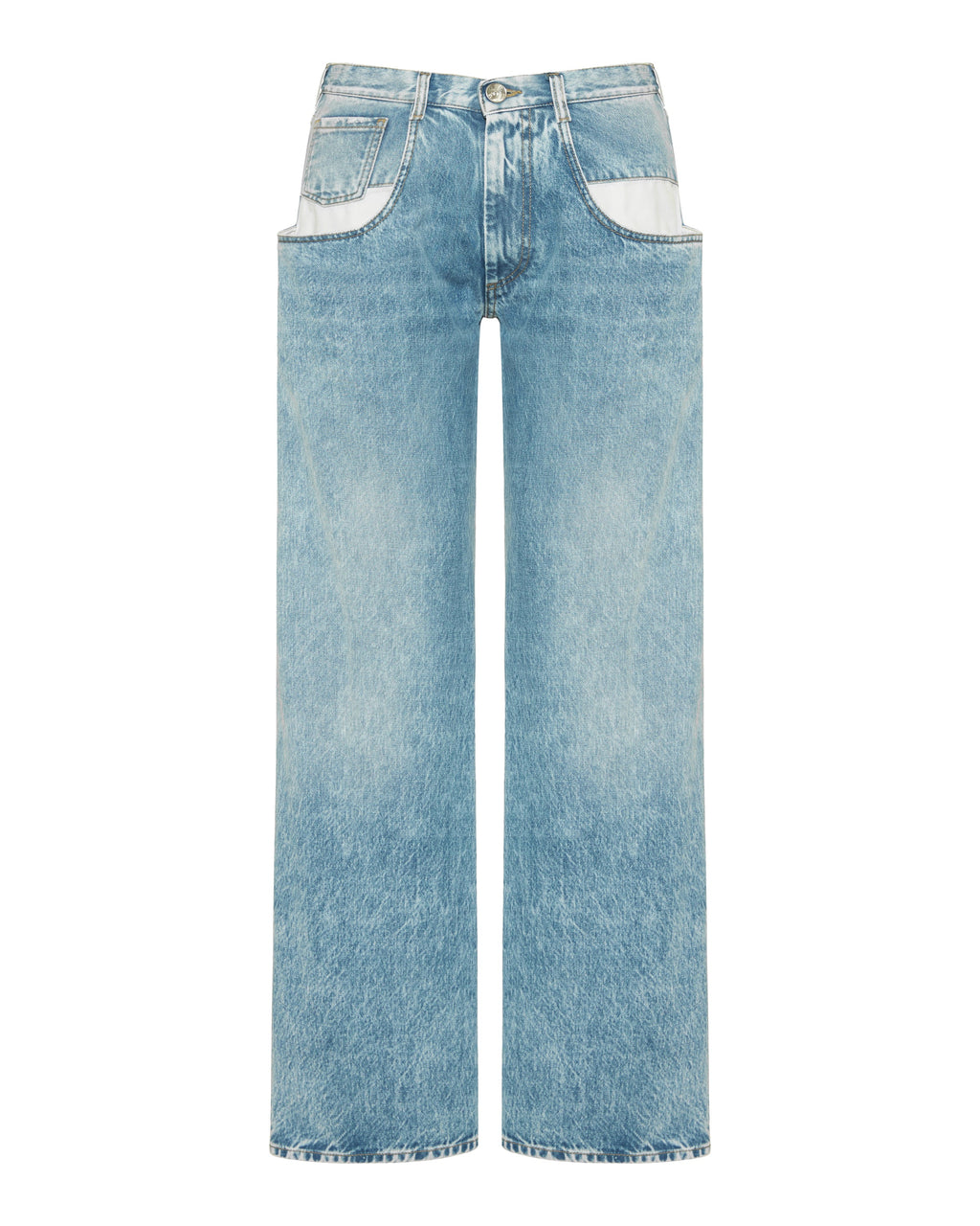 Contrast Pocket Straight Leg Jeans Maison margiela оригінал – Купити в Україні – боковий вид