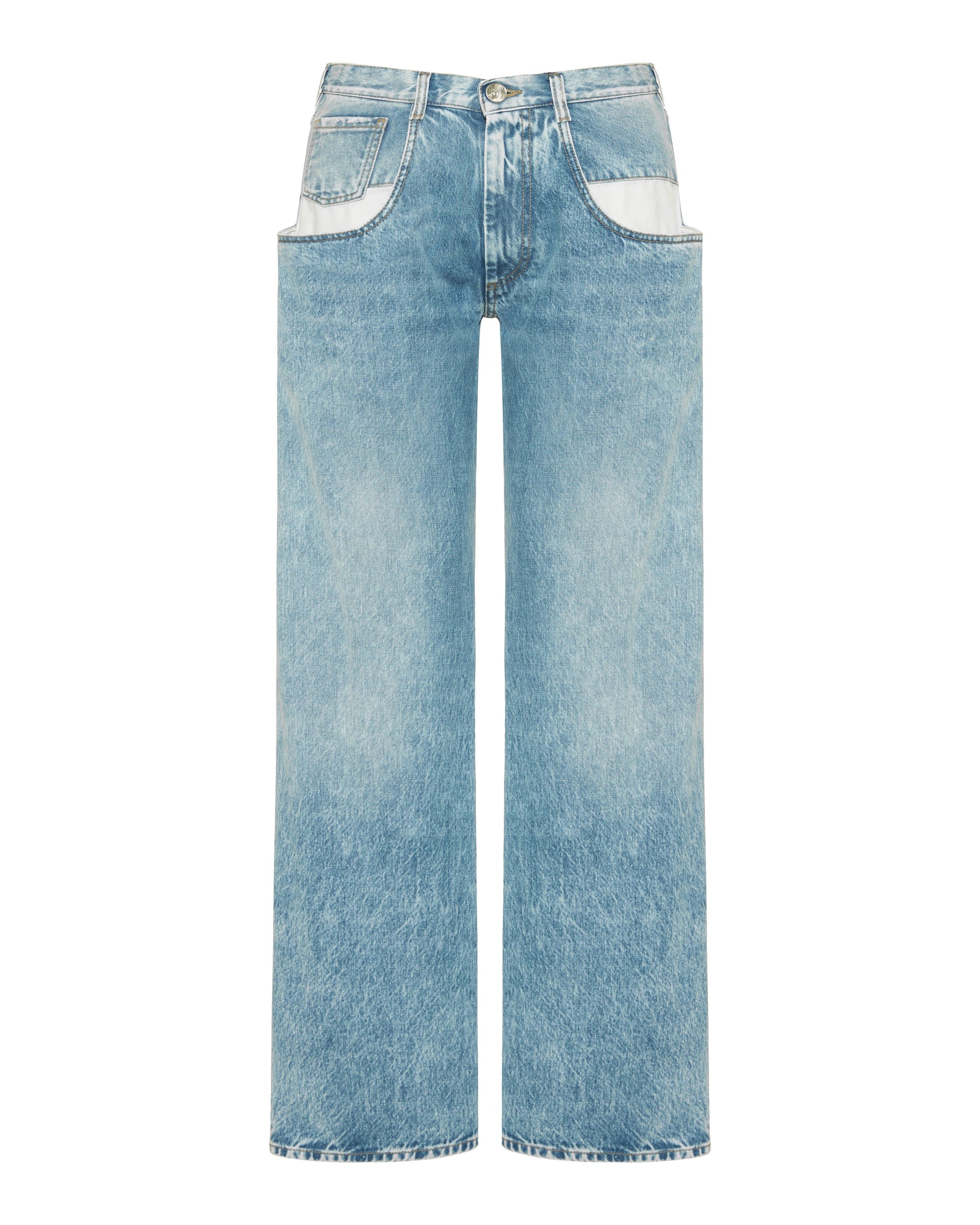 Contrast Pocket Straight Leg Jeans Maison margiela оригінал – Купити в Україні – боковий вид