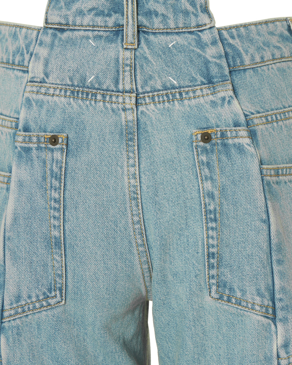 Оригінальна Cut Out Waistband Relaxed Fit Jeans Maison margiela – збільшений вид