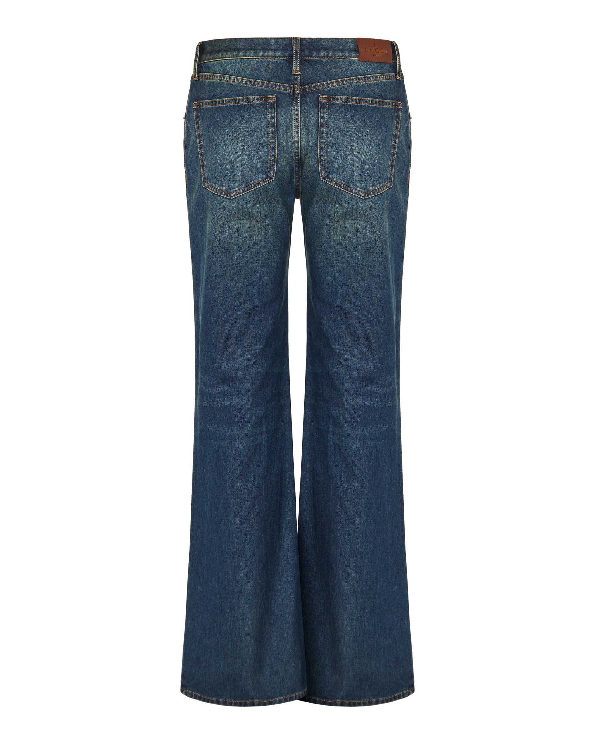 Horsebit Embellished MID Rise Wide Leg Jeans Gucci оригінал – Купити в Україні – детальний вид