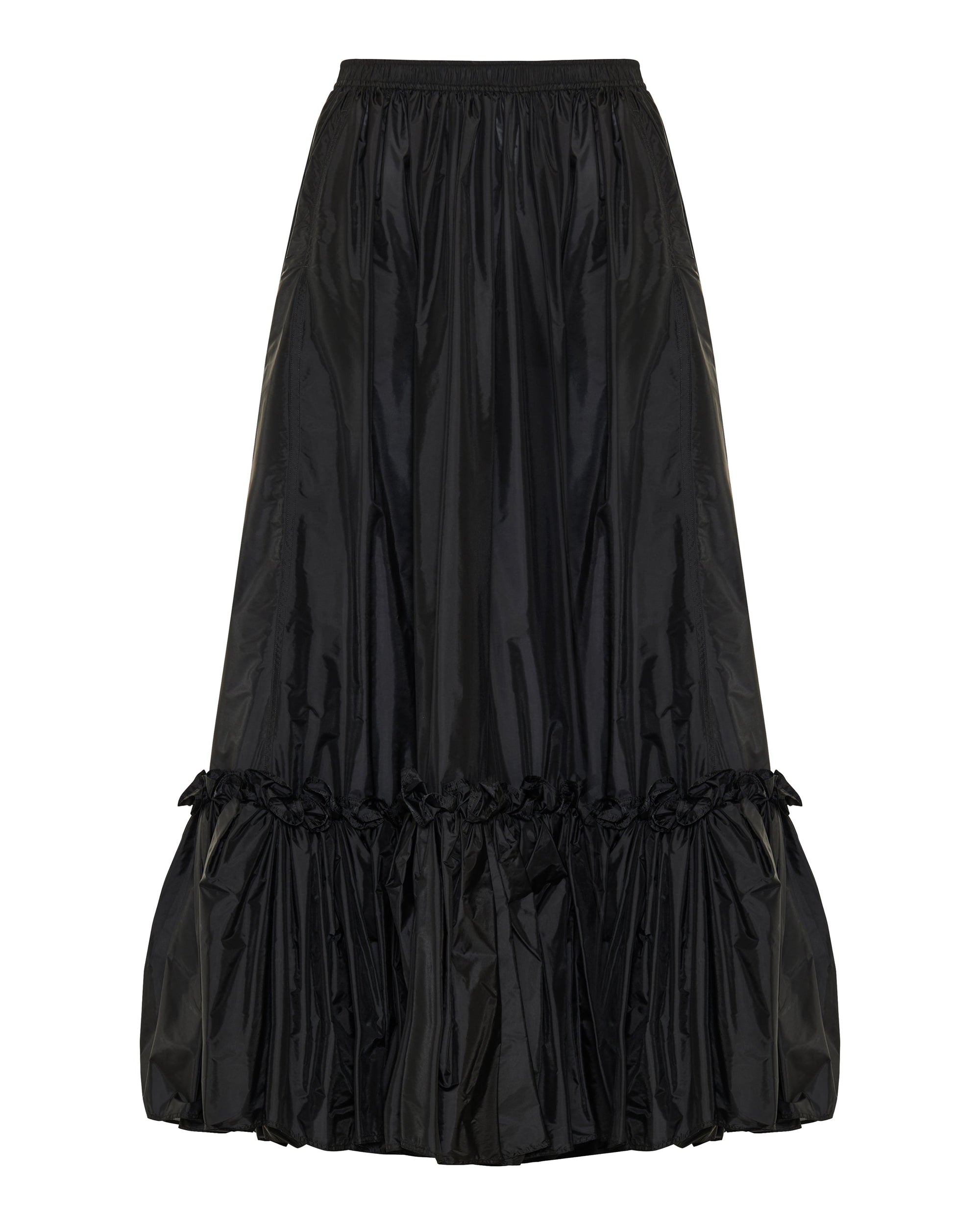 Оригінальна Nylon Maxi Skirt Saint laurent – боковий вид