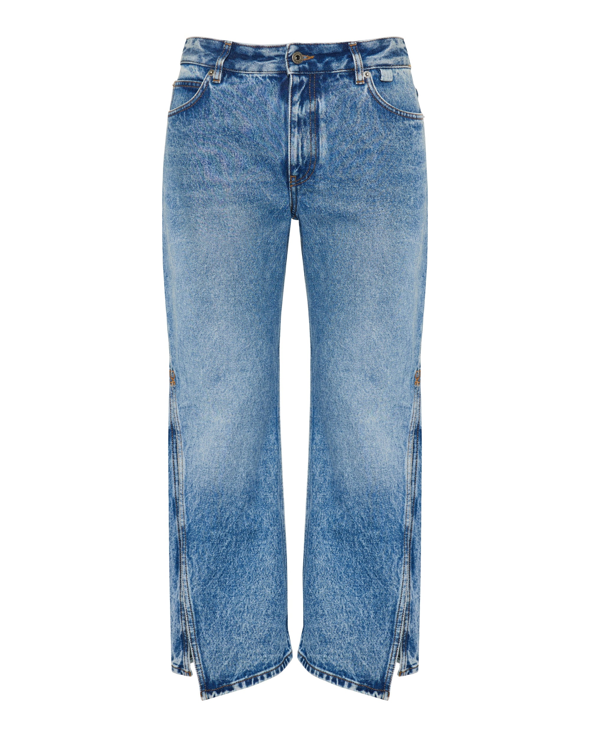 Denim Cropped Jeans Loewe – Гарантія оригінальності – боковий вид