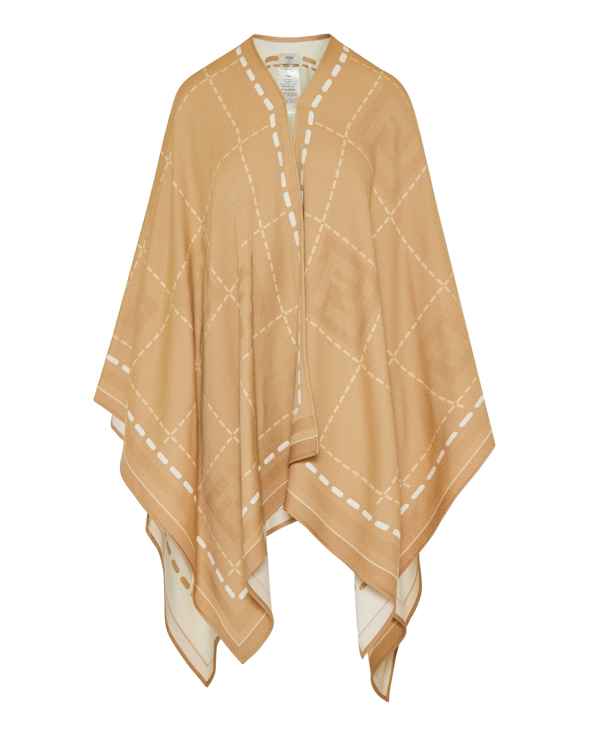 Wool Poncho Fendi оригінал – Купити в Україні – боковий вид