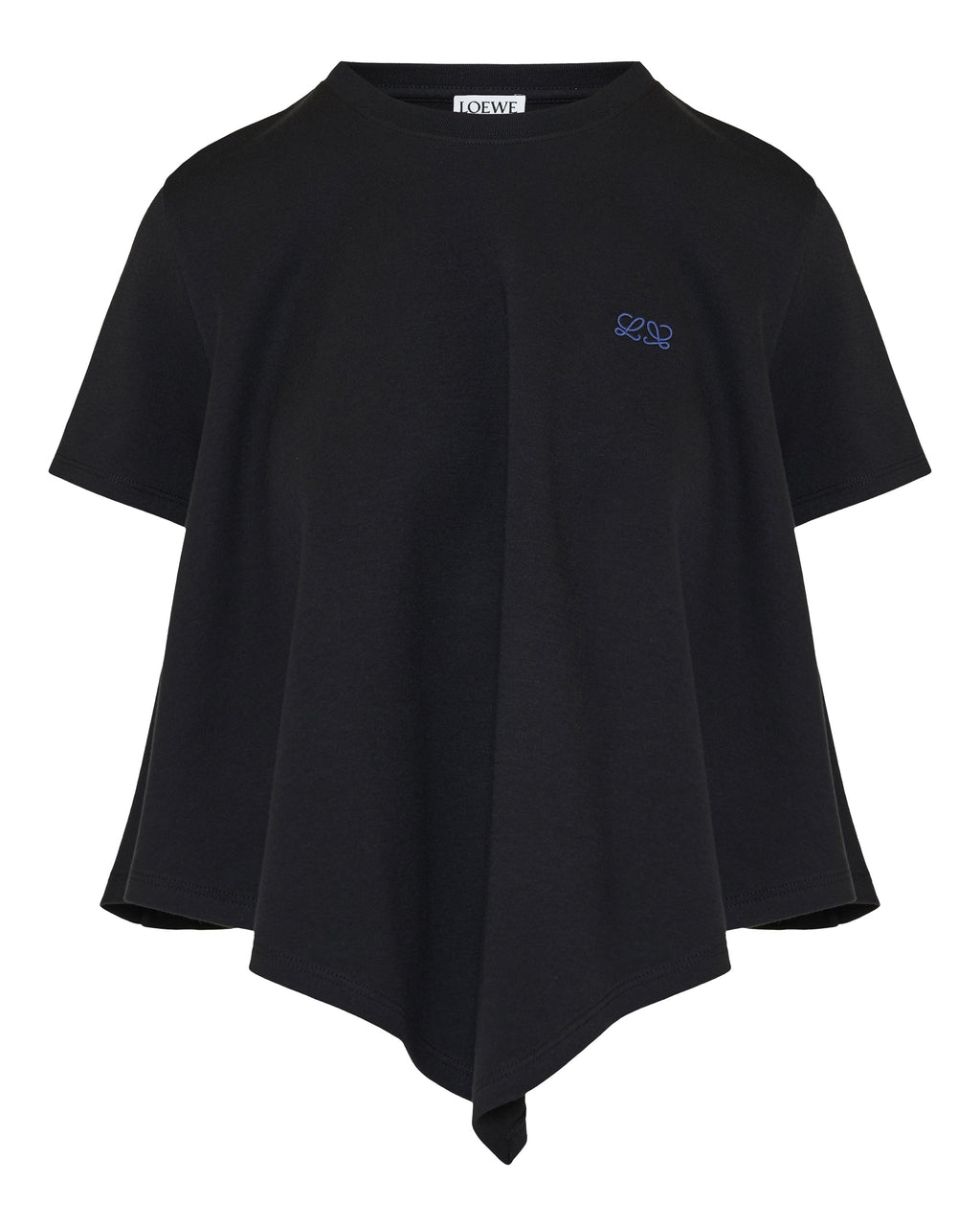 Asymmetric Hem Logo T Shirt Loewe – Гарантія оригінальності – боковий вид