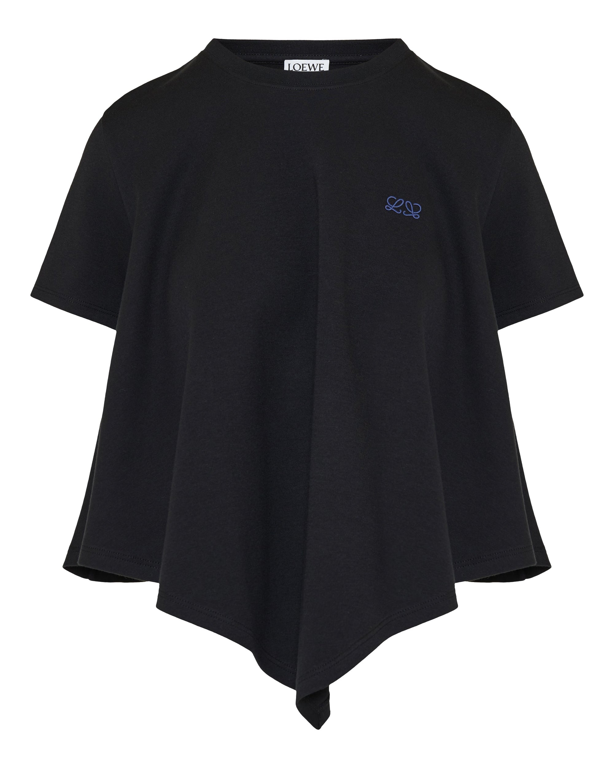 Asymmetric Hem Logo T Shirt Loewe – Гарантія оригінальності – боковий вид