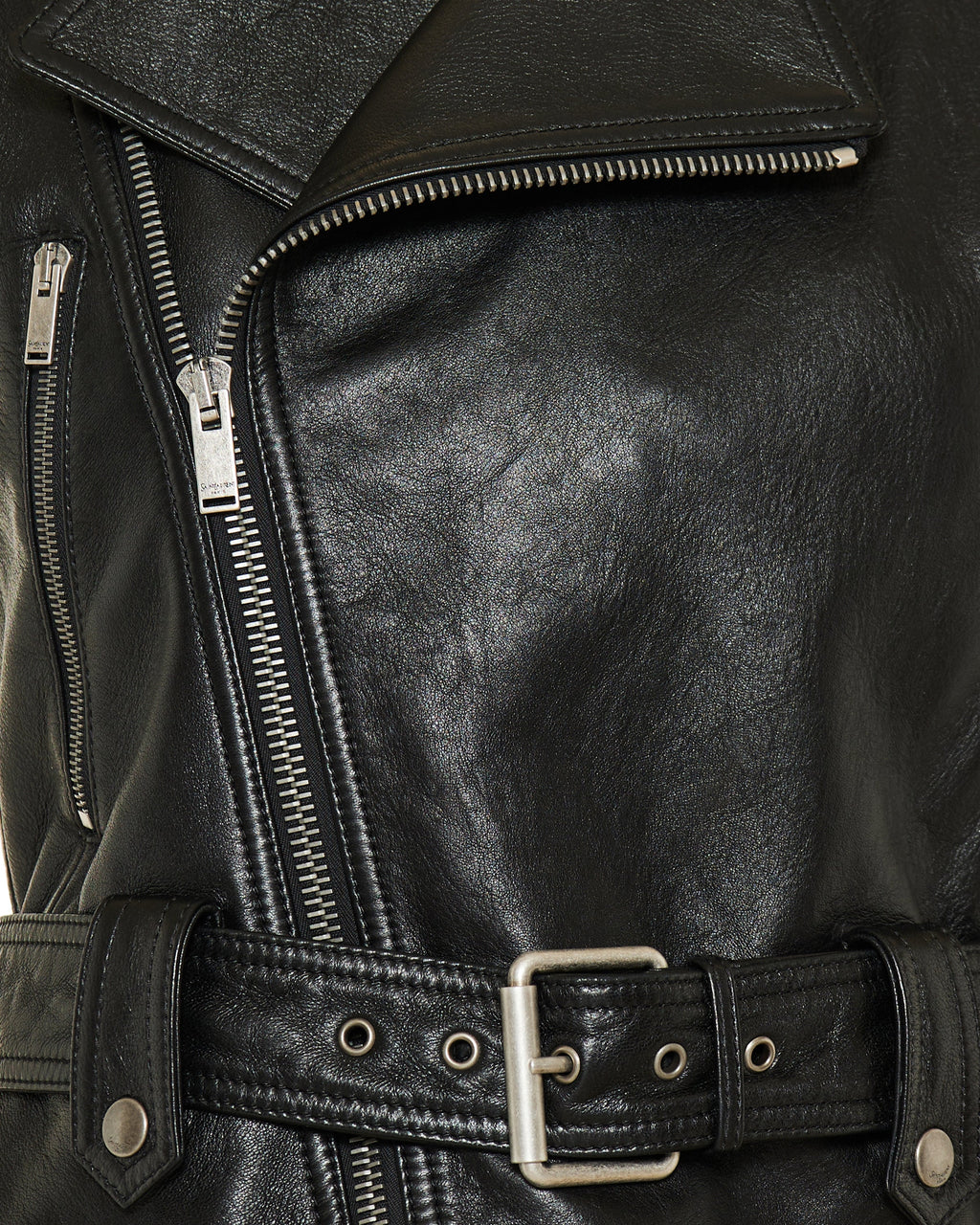 Оригінальна Leather Biker Vest Saint laurent – збільшений вид