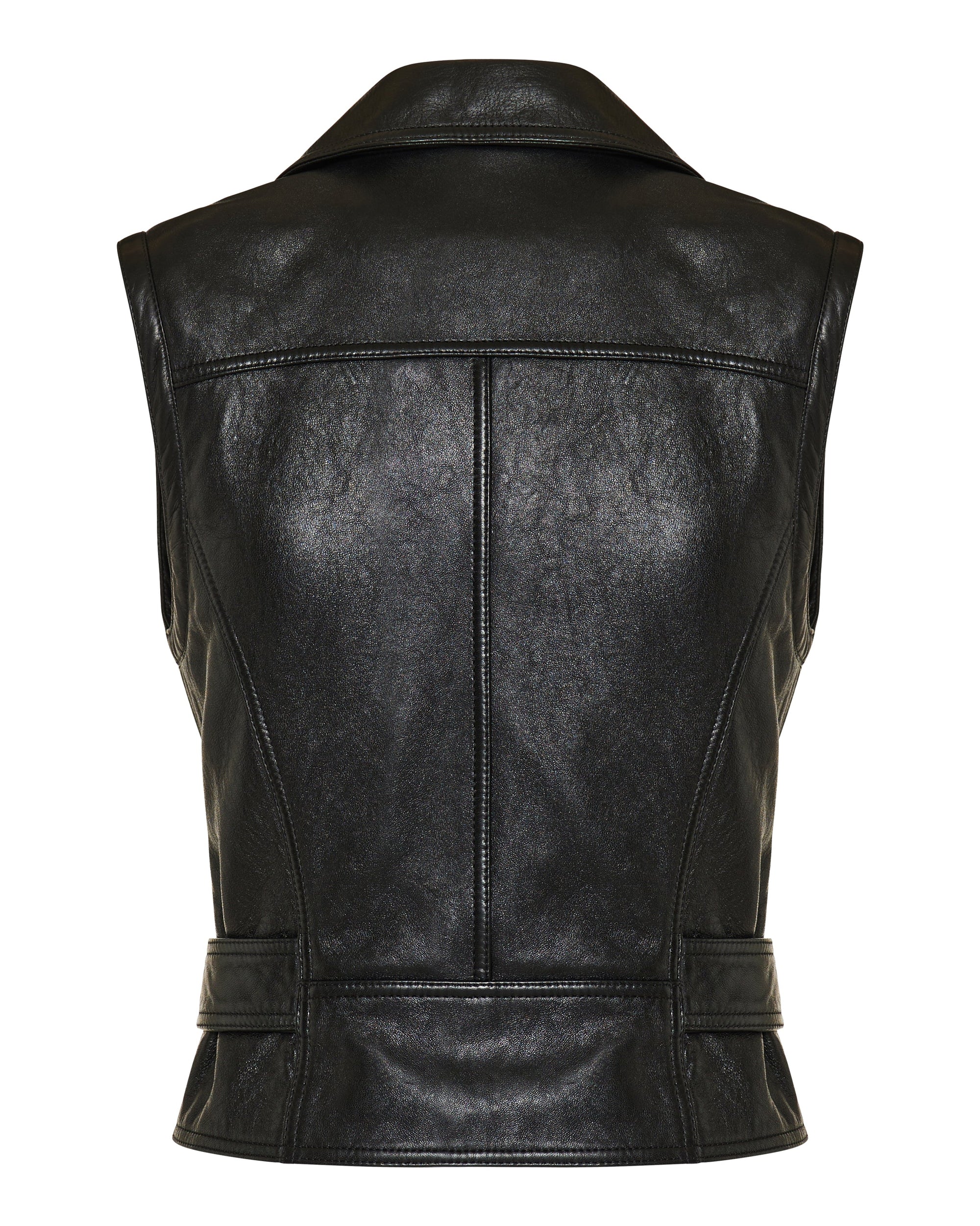 Оригінальна Leather Biker Vest Saint laurent – детальний вид