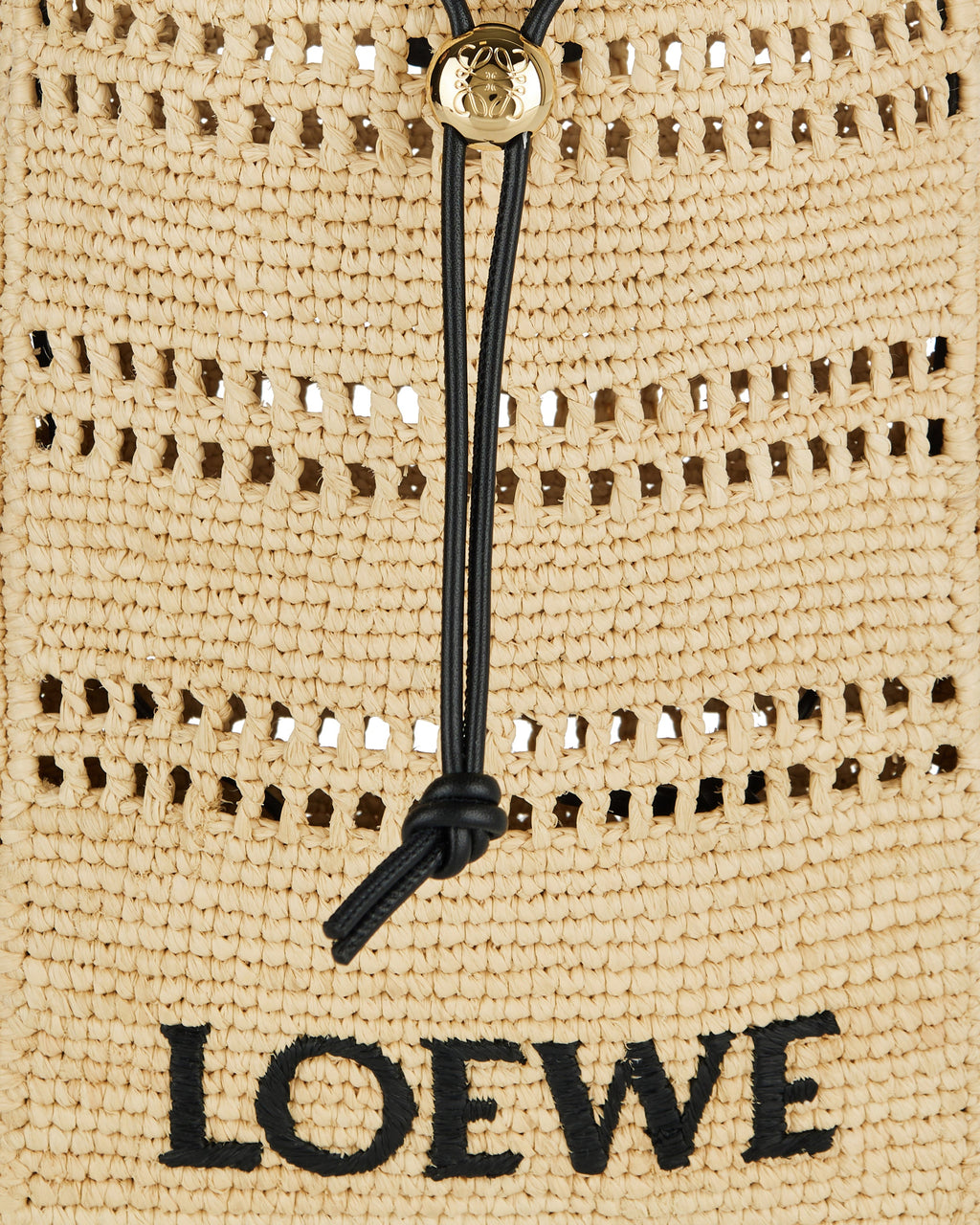 Drawstring Raffia Pocket Bag Loewe – Гарантія оригінальності – збільшений вид