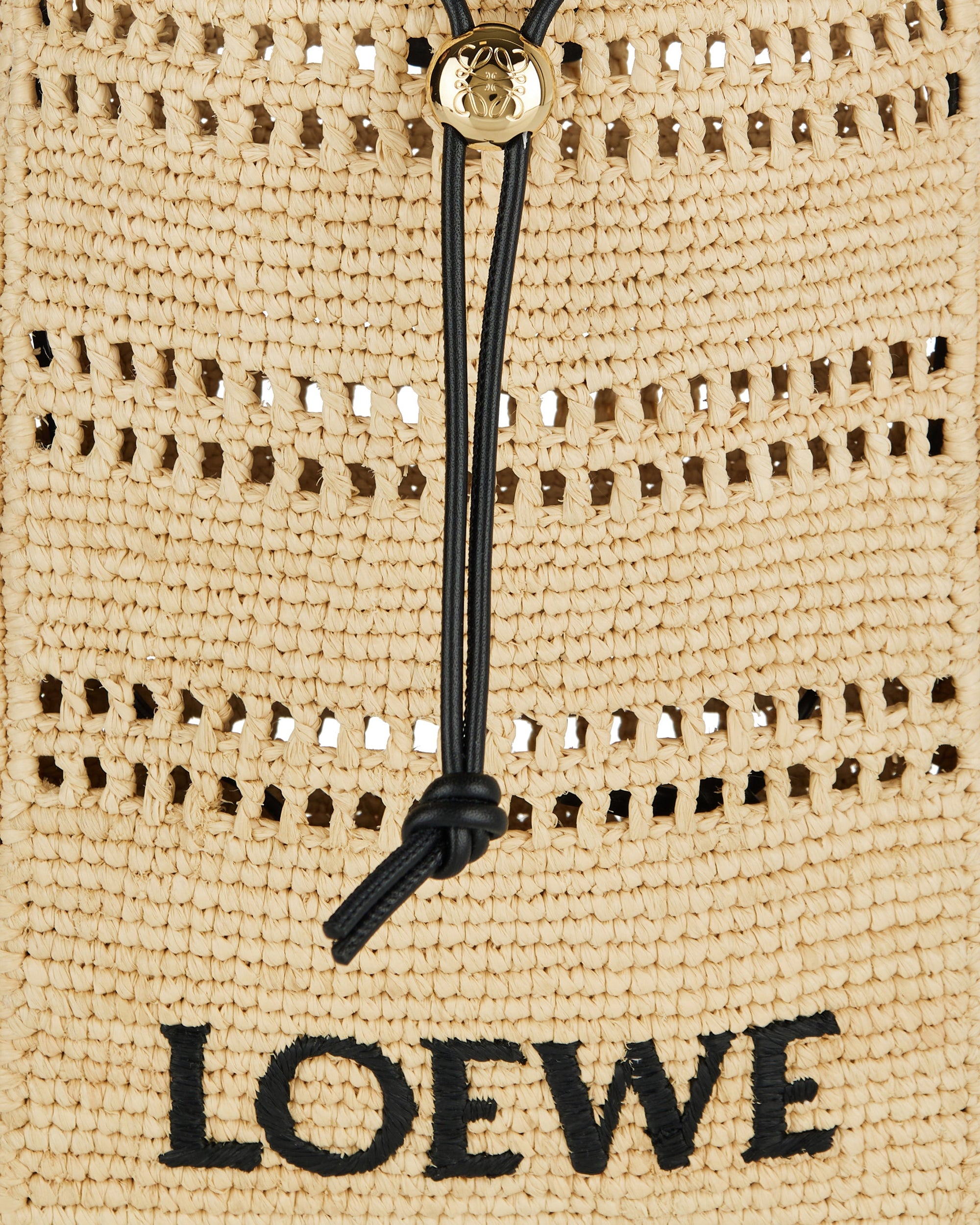 Drawstring Raffia Pocket Bag Loewe – Гарантія оригінальності – збільшений вид