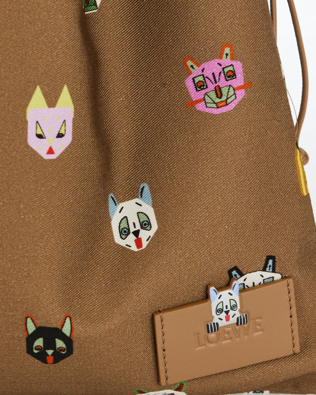 Оригінальна Cats Small Drawstring Pouch Loewe – збільшений вид
