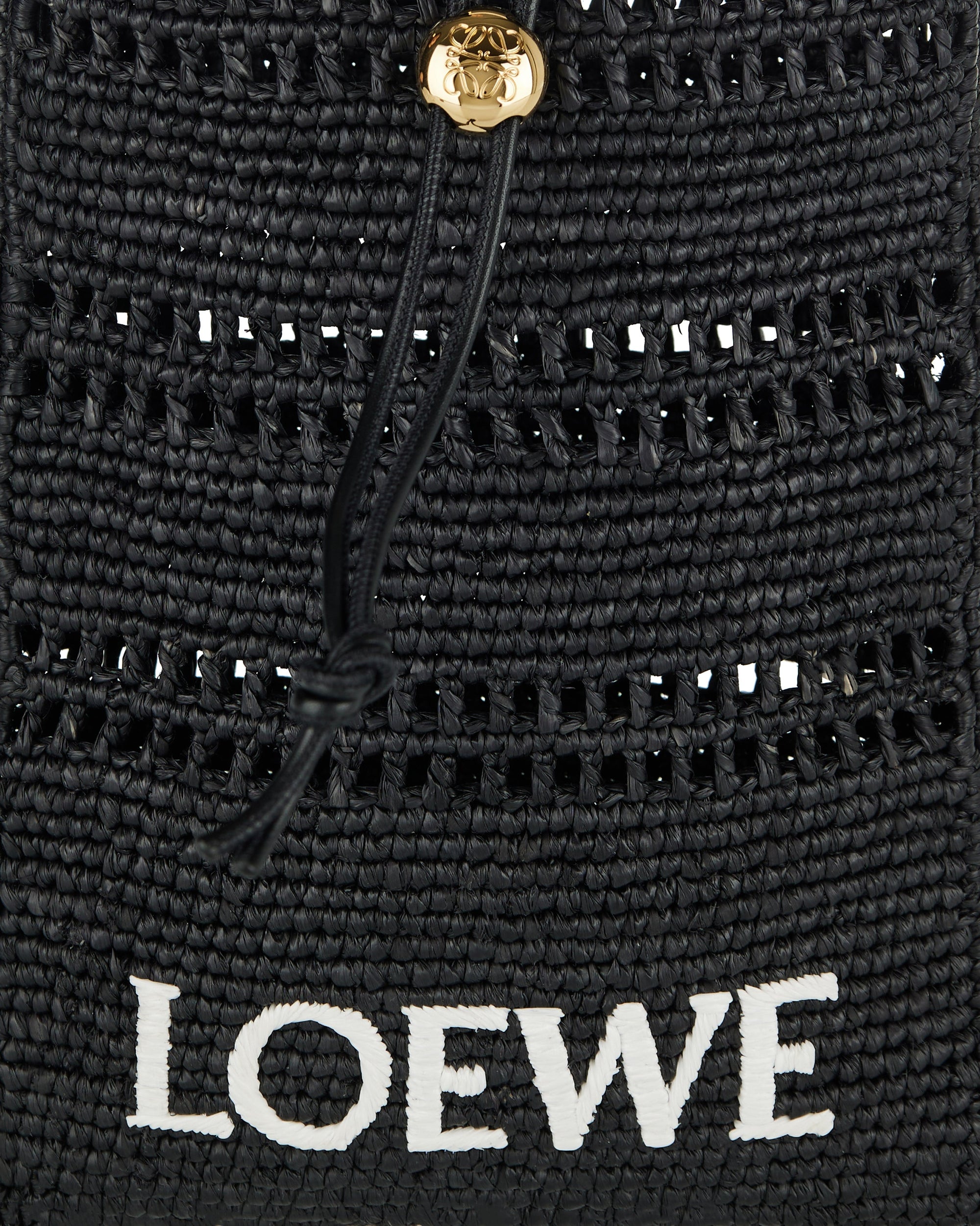 Drawstring Raffia Pocket Bag Loewe – Гарантія оригінальності – збільшений вид