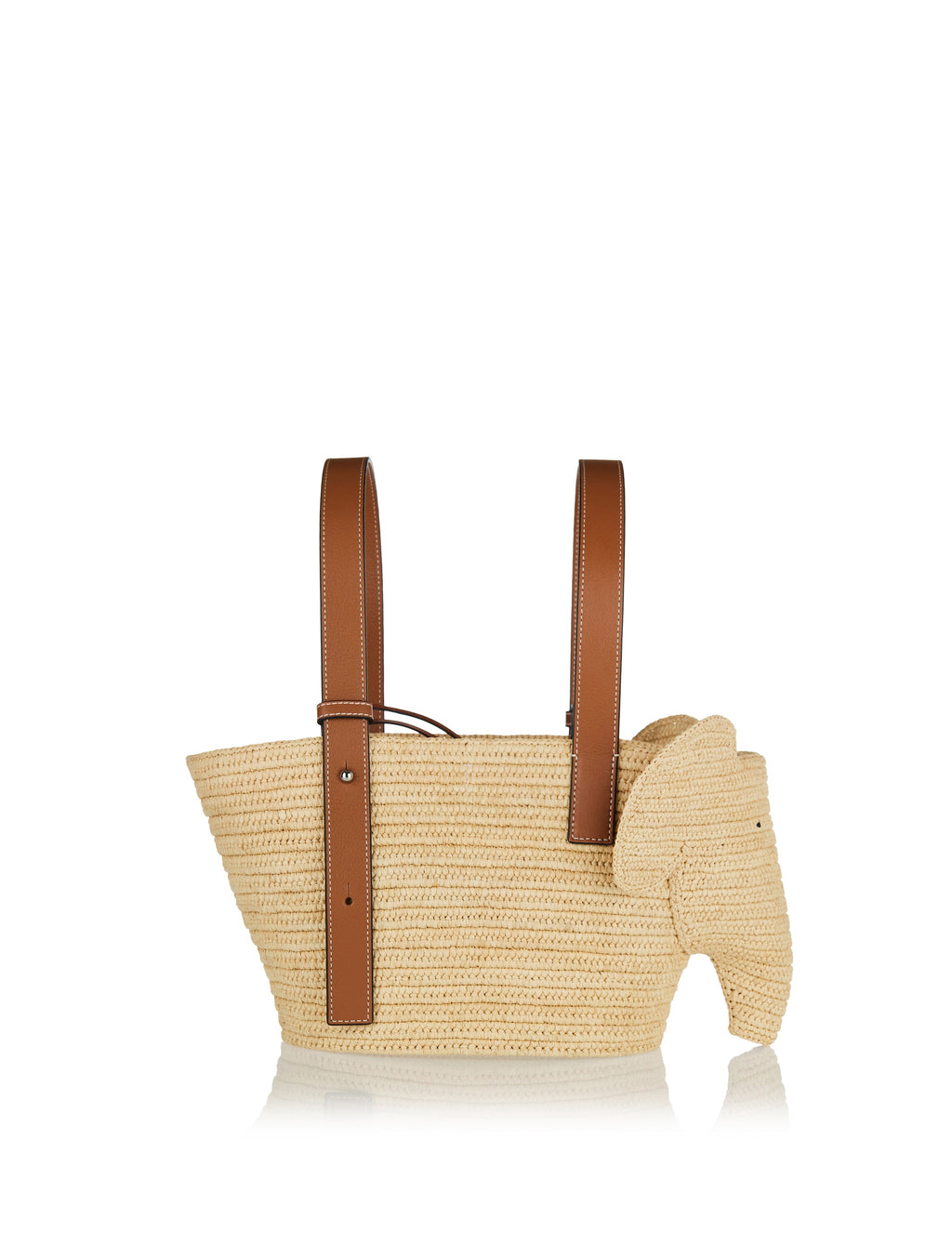 Small Elephant Raffia Basket Bag Loewe – Гарантія оригінальності – детальний вид