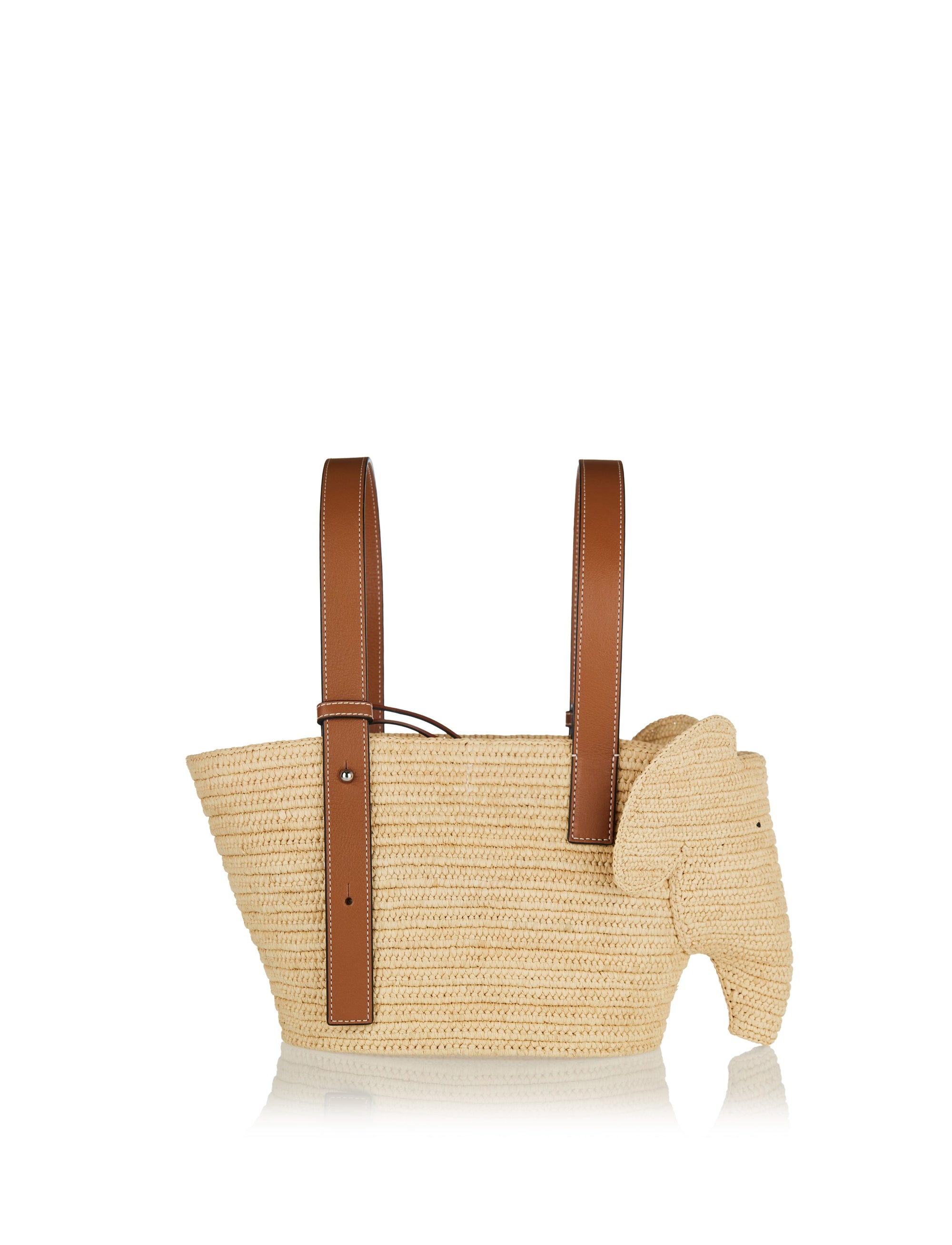Small Elephant Raffia Basket Bag Loewe – Гарантія оригінальності – детальний вид