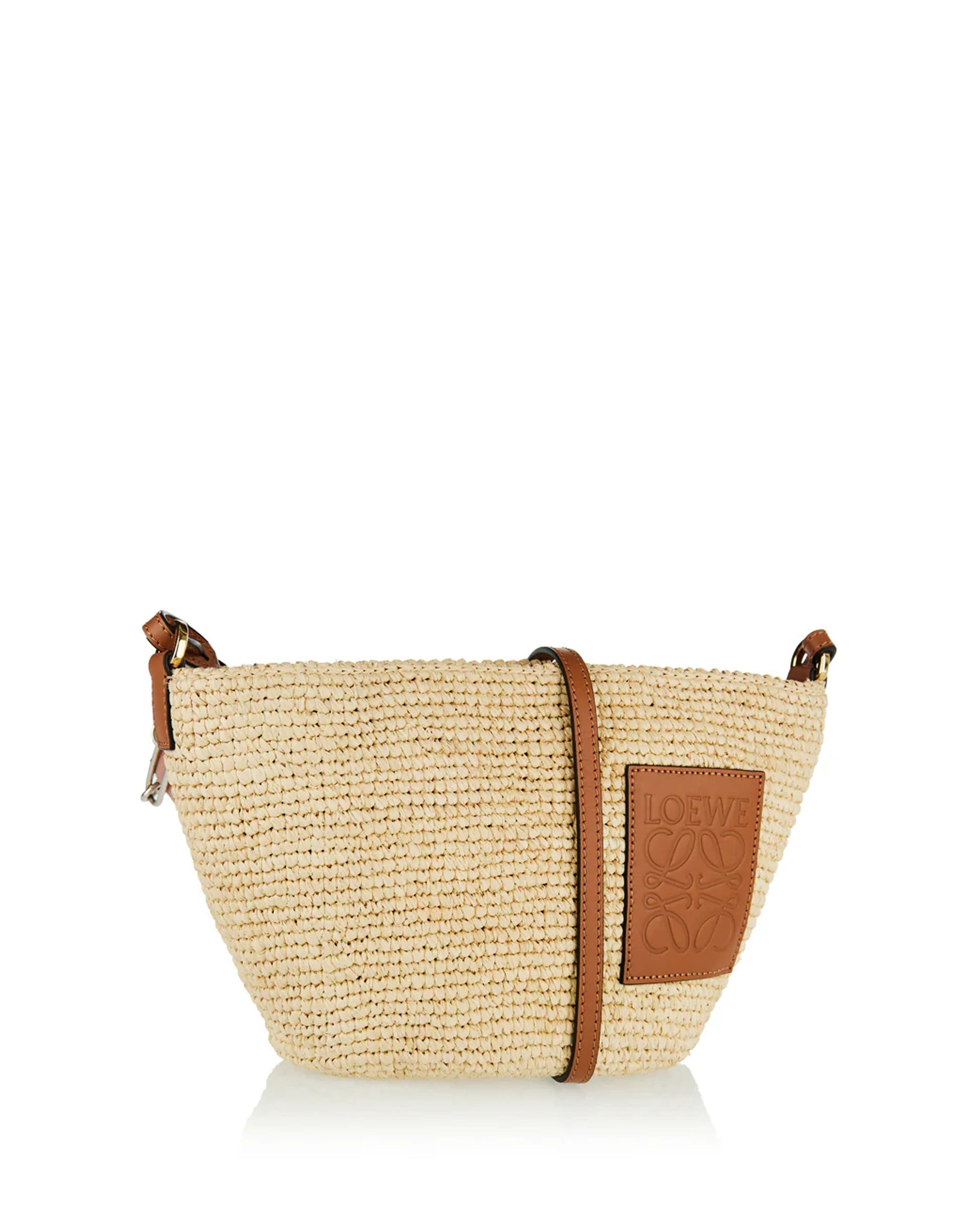 Slit Raffia Pochette Bag Loewe оригінал – Купити в Україні – вид ззаду