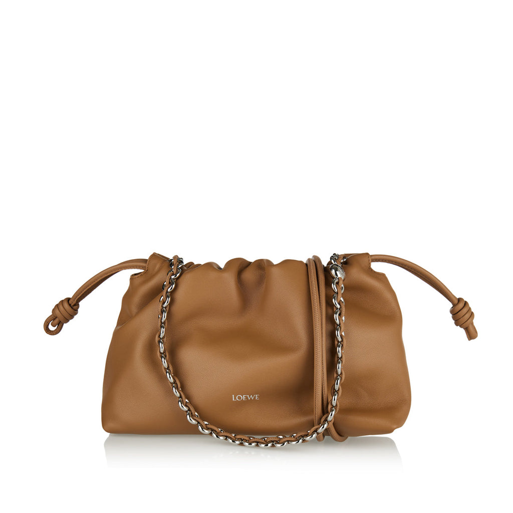 Flamenco Medium Leather Clutch Loewe оригінал – Купити в Україні – боковий вид