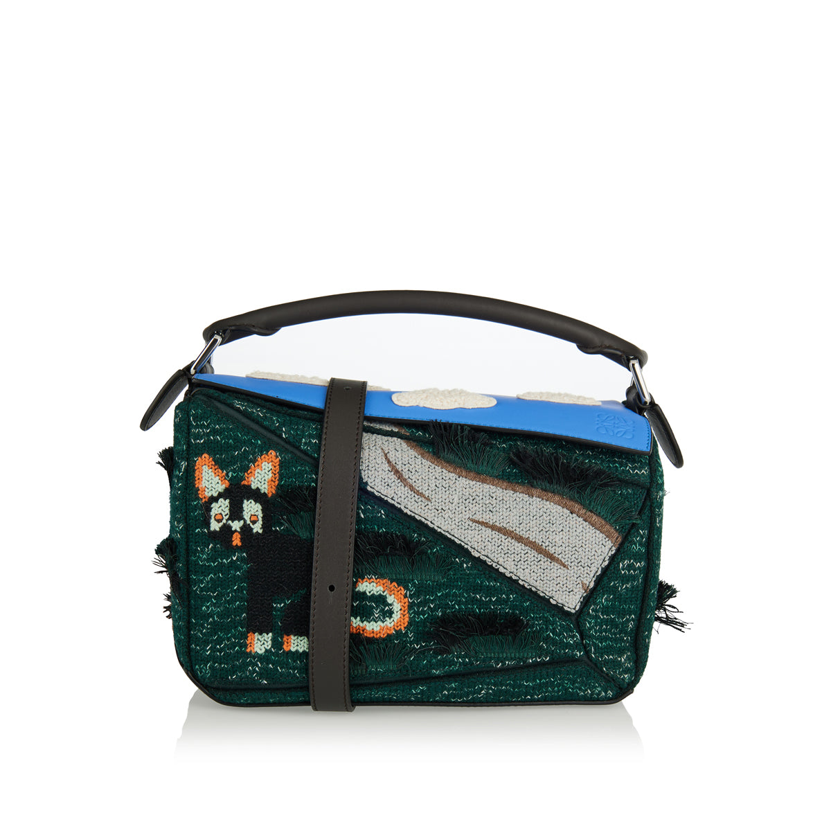 Futurist Cat Small Puzzle Bag Loewe – Гарантія оригінальності – боковий вид