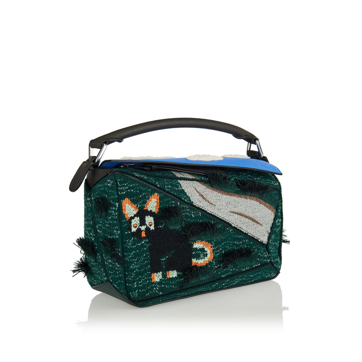 Futurist Cat Small Puzzle Bag Loewe – Гарантія оригінальності – вид ззаду