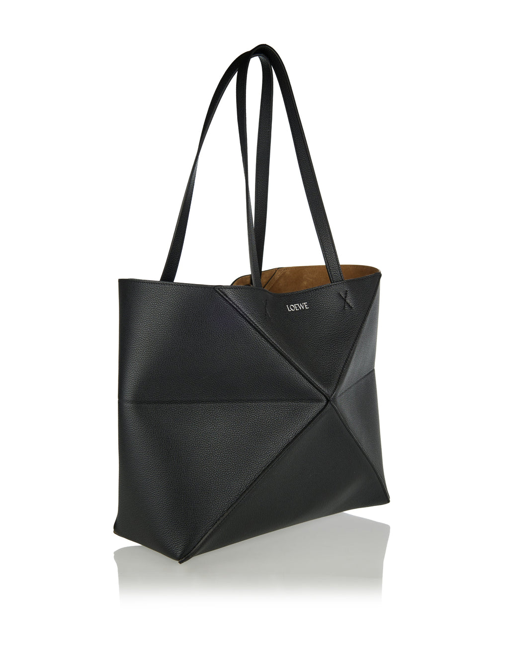 Puzzle Fold Horizontal Medium Leather Tote Bag Loewe – Гарантія оригінальності – вид ззаду