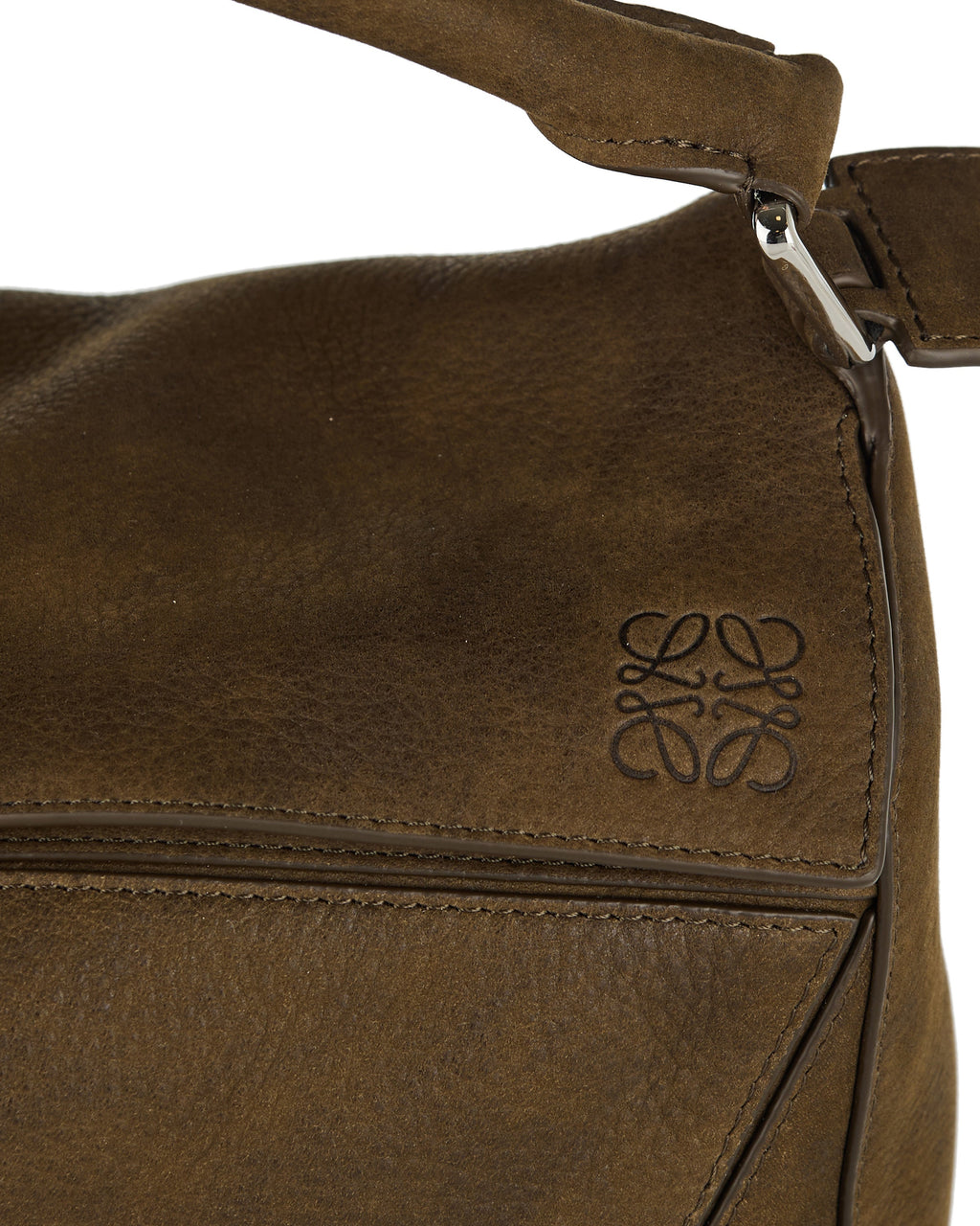 Small Featherlight Puzzle Nubuck Bag Loewe – Гарантія оригінальності – збільшений вид