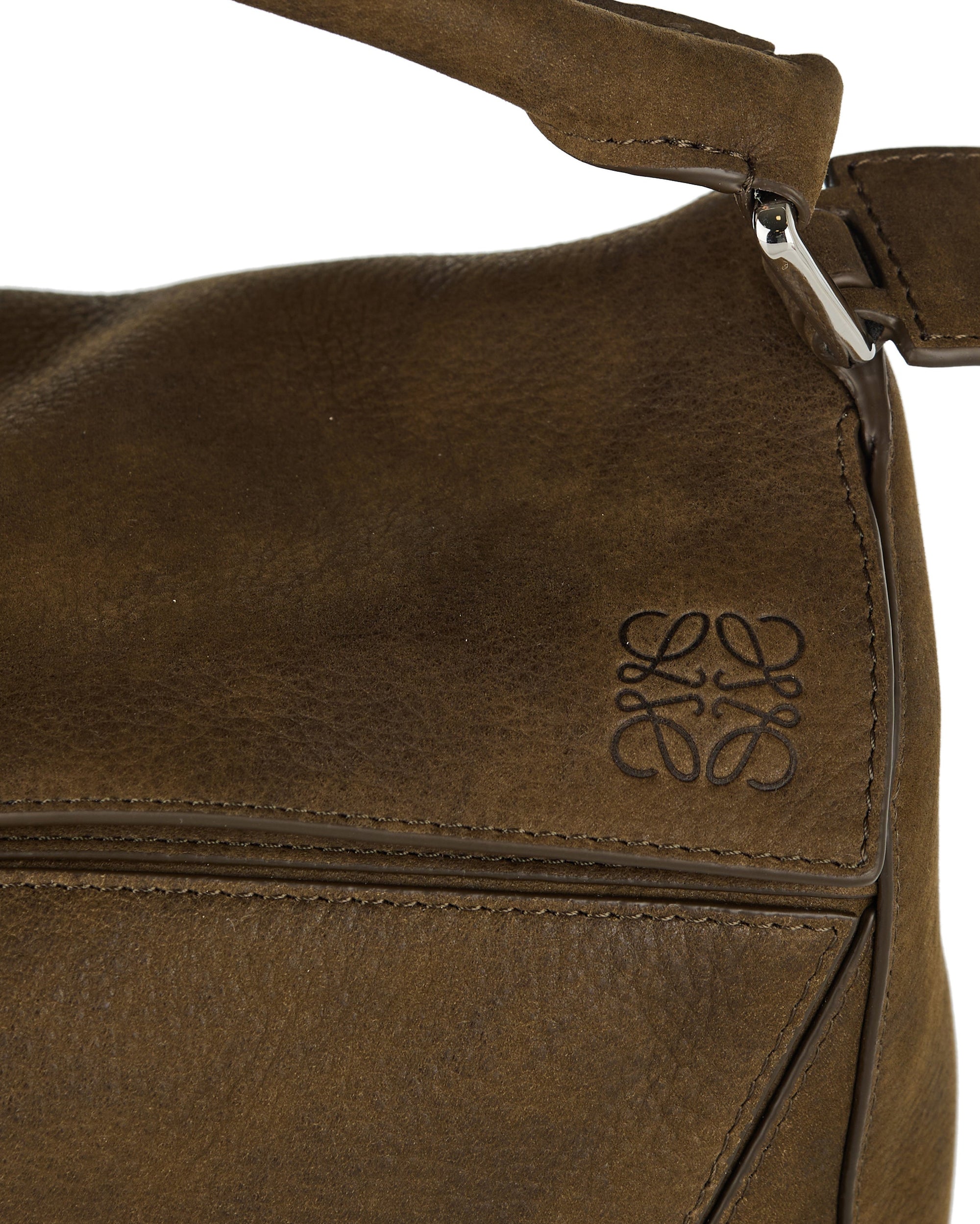 Small Featherlight Puzzle Nubuck Bag Loewe – Гарантія оригінальності – збільшений вид