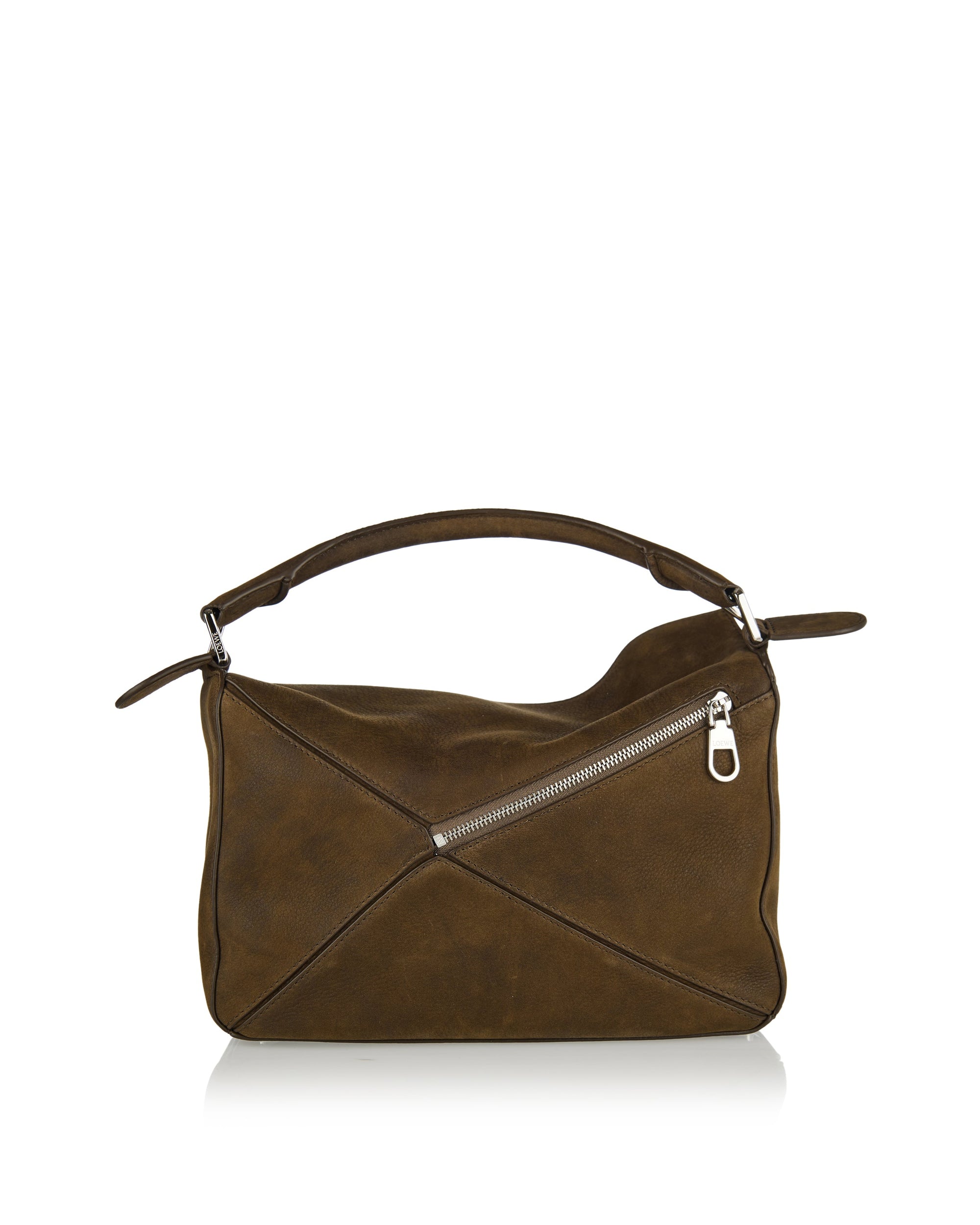 Small Featherlight Puzzle Nubuck Bag Loewe – Гарантія оригінальності – детальний вид