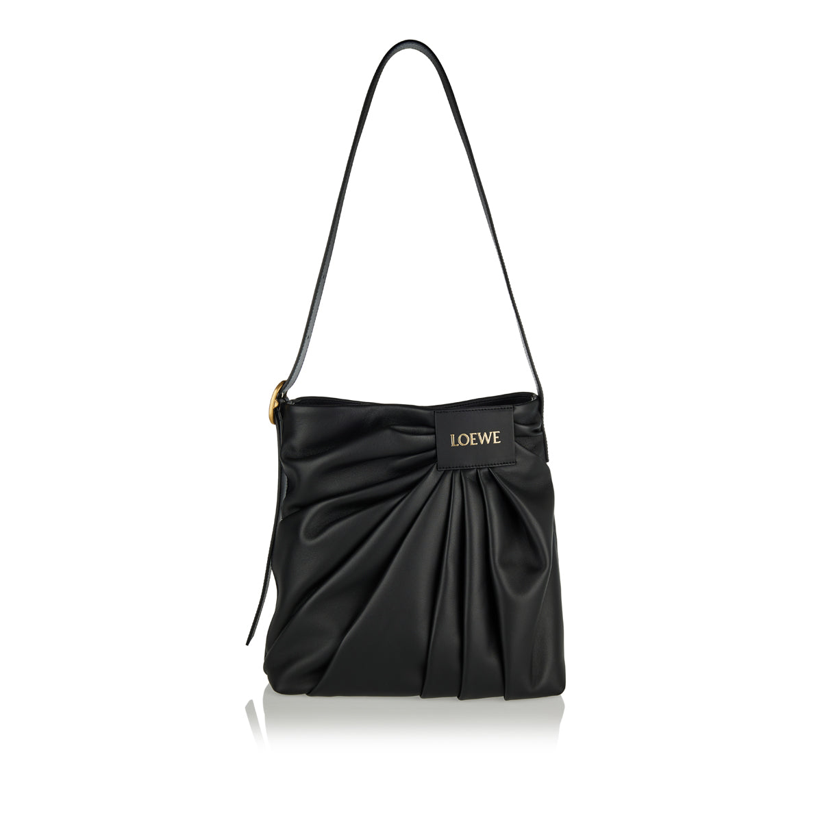 Draped Tote Bag Loewe – Гарантія оригінальності – боковий вид
