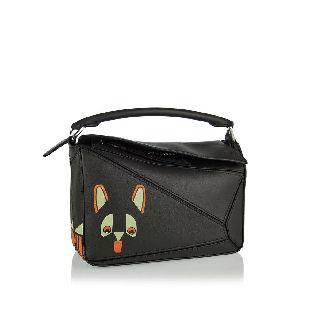 Futurist Cat Small Puzzle Bag Loewe – Гарантія оригінальності – вид ззаду