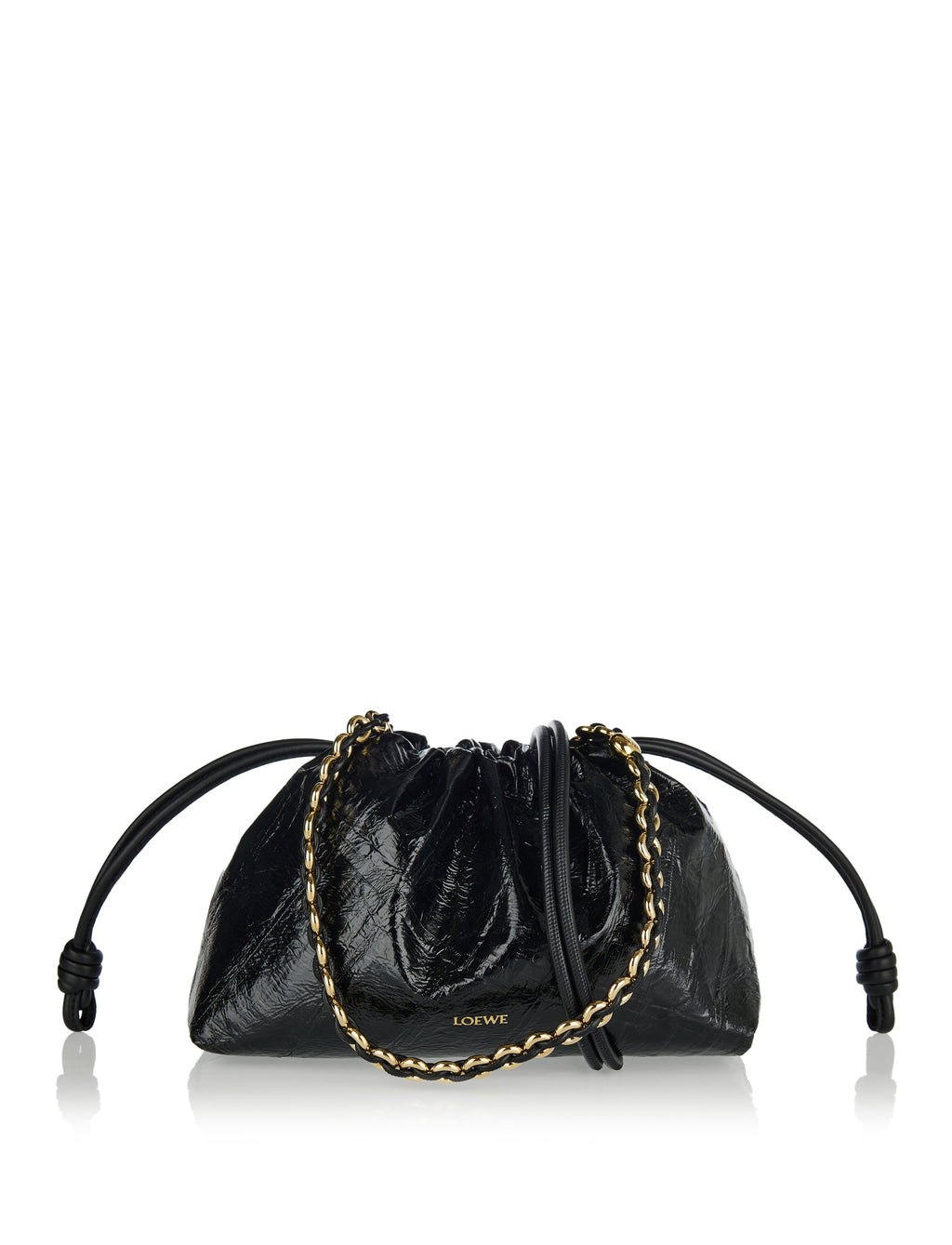 Mini Flamenco Hagfish Leather Purse Loewe – Гарантія оригінальності – боковий вид