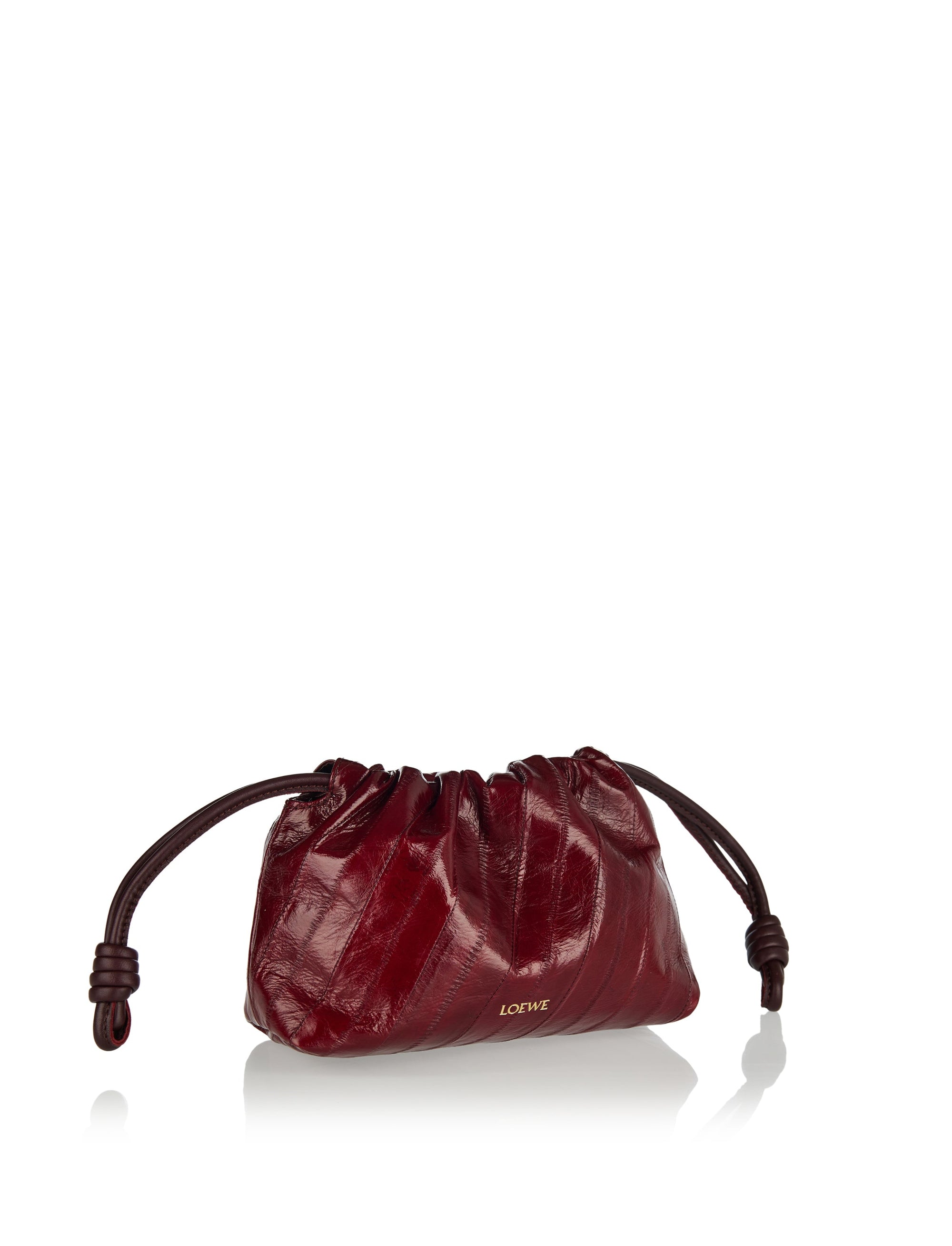 Mini Flamenco Hagfish Leather Purse Loewe – Гарантія оригінальності – вид ззаду