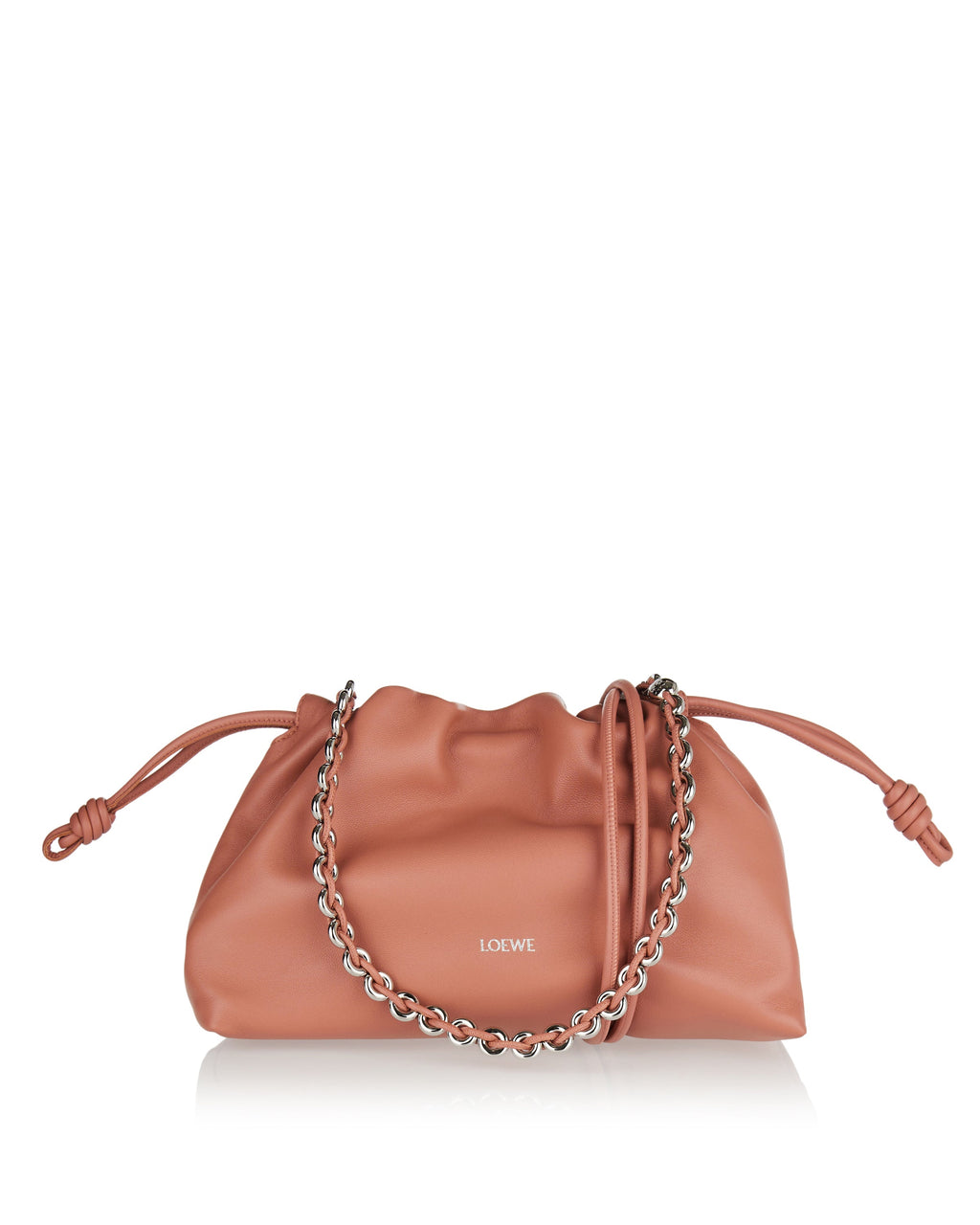 Flamenco Medium Leather Clutch Loewe оригінал – Купити в Україні – боковий вид