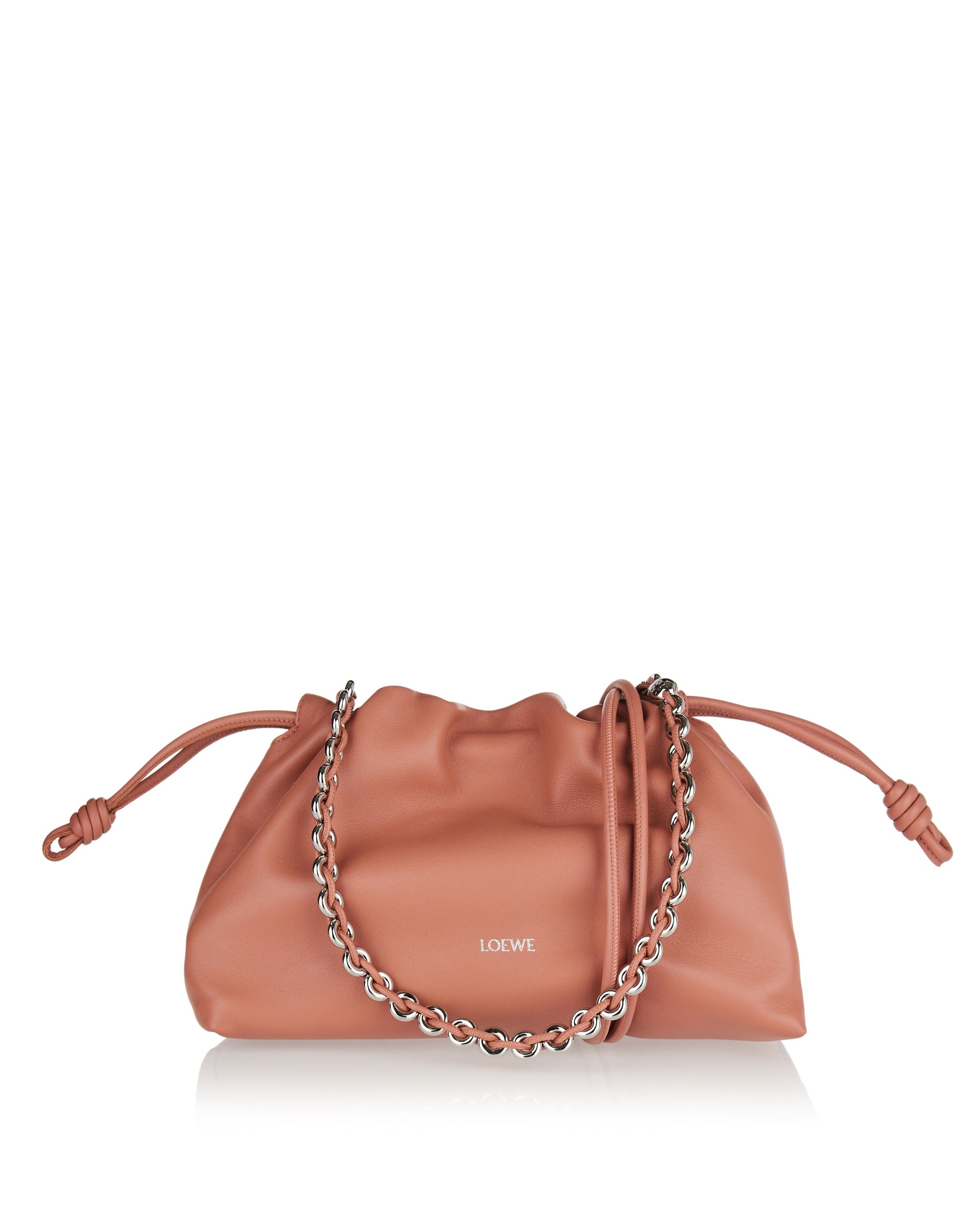 Flamenco Medium Leather Clutch Loewe оригінал – Купити в Україні – боковий вид