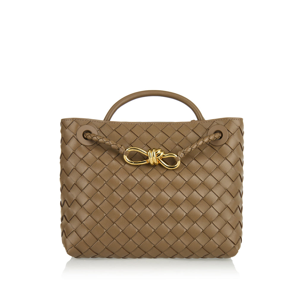Andiamo Small Leather Tote Bottega veneta оригінал – Купити в Україні – боковий вид