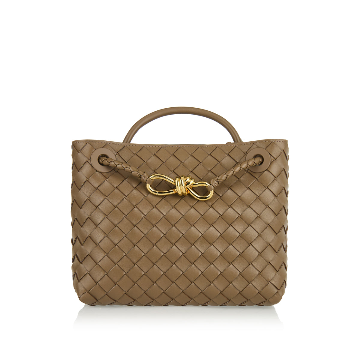 Andiamo Small Leather Tote Bottega veneta оригінал – Купити в Україні – боковий вид