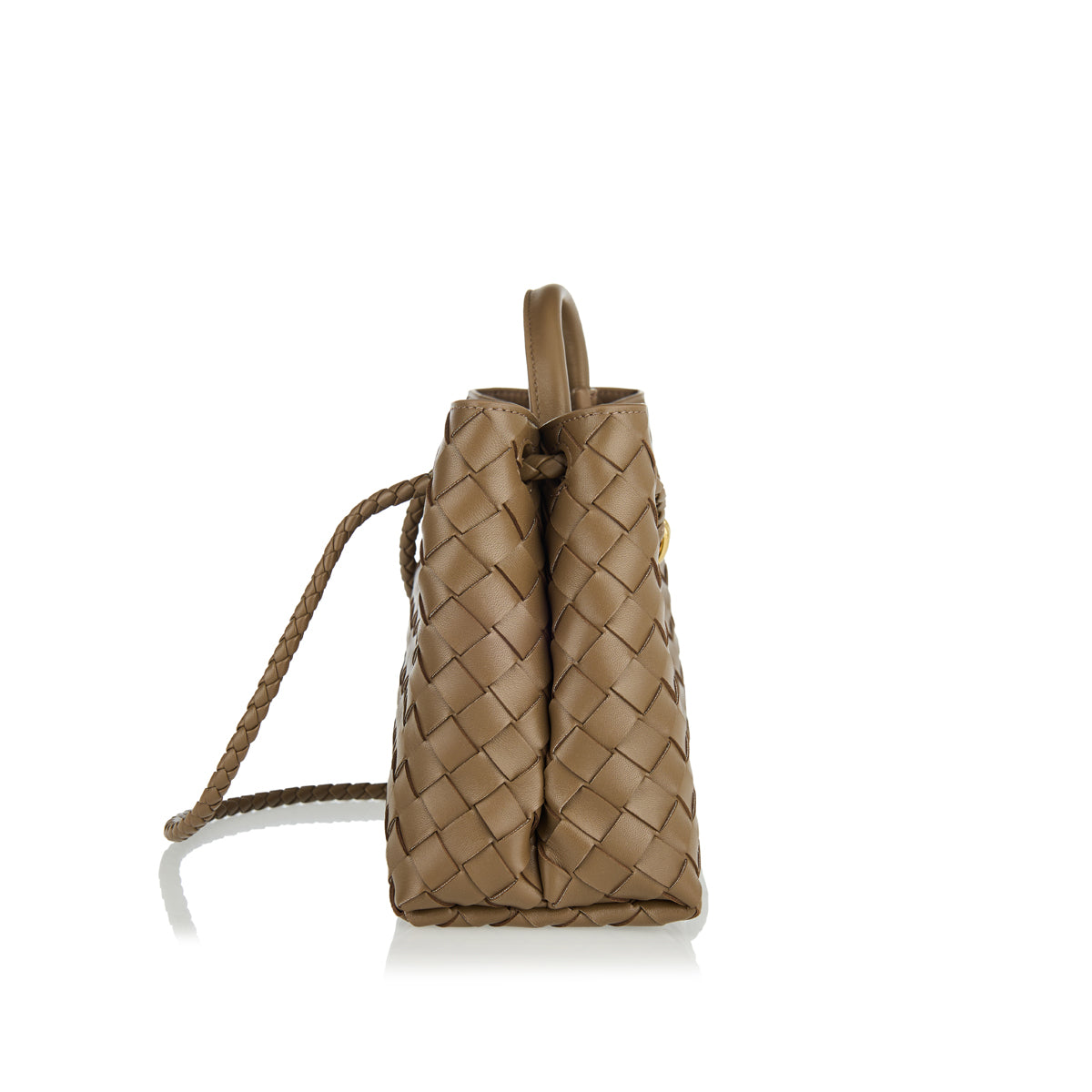 Andiamo Small Leather Tote Bottega veneta оригінал – Купити в Україні – вид ззаду