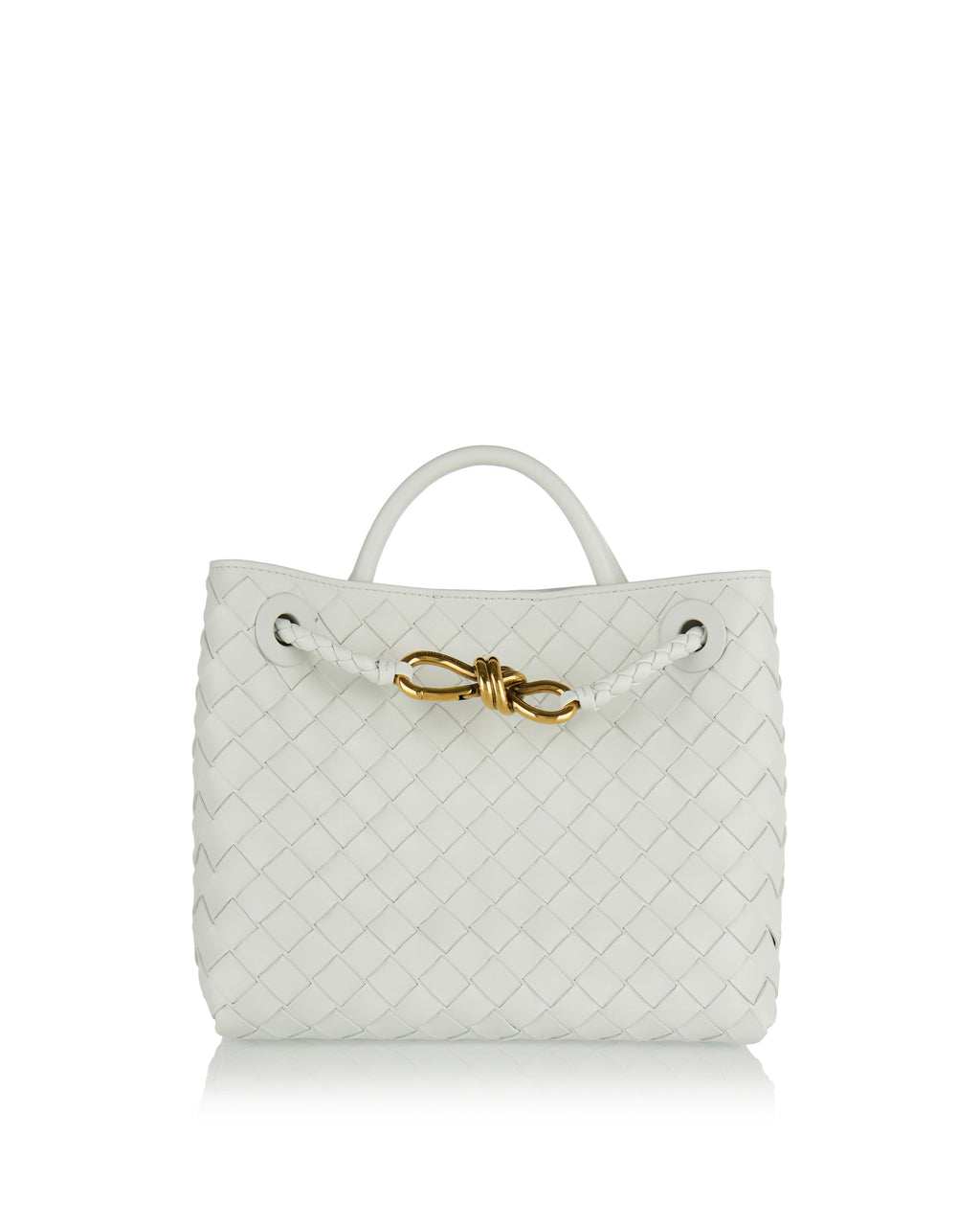 Andiamo Small Leather Tote Bottega veneta оригінал – Купити в Україні – боковий вид