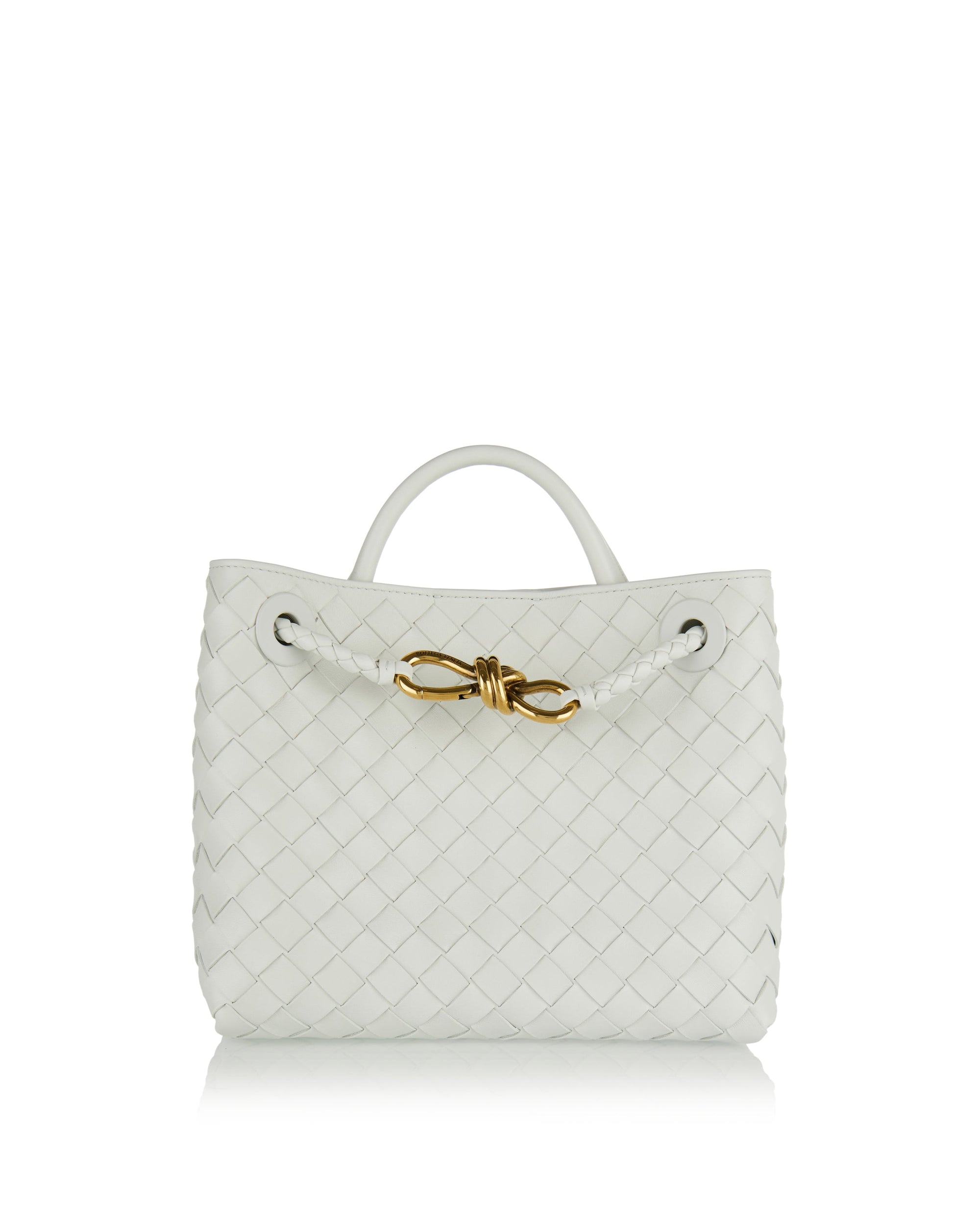 Andiamo Small Leather Tote Bottega veneta оригінал – Купити в Україні – боковий вид