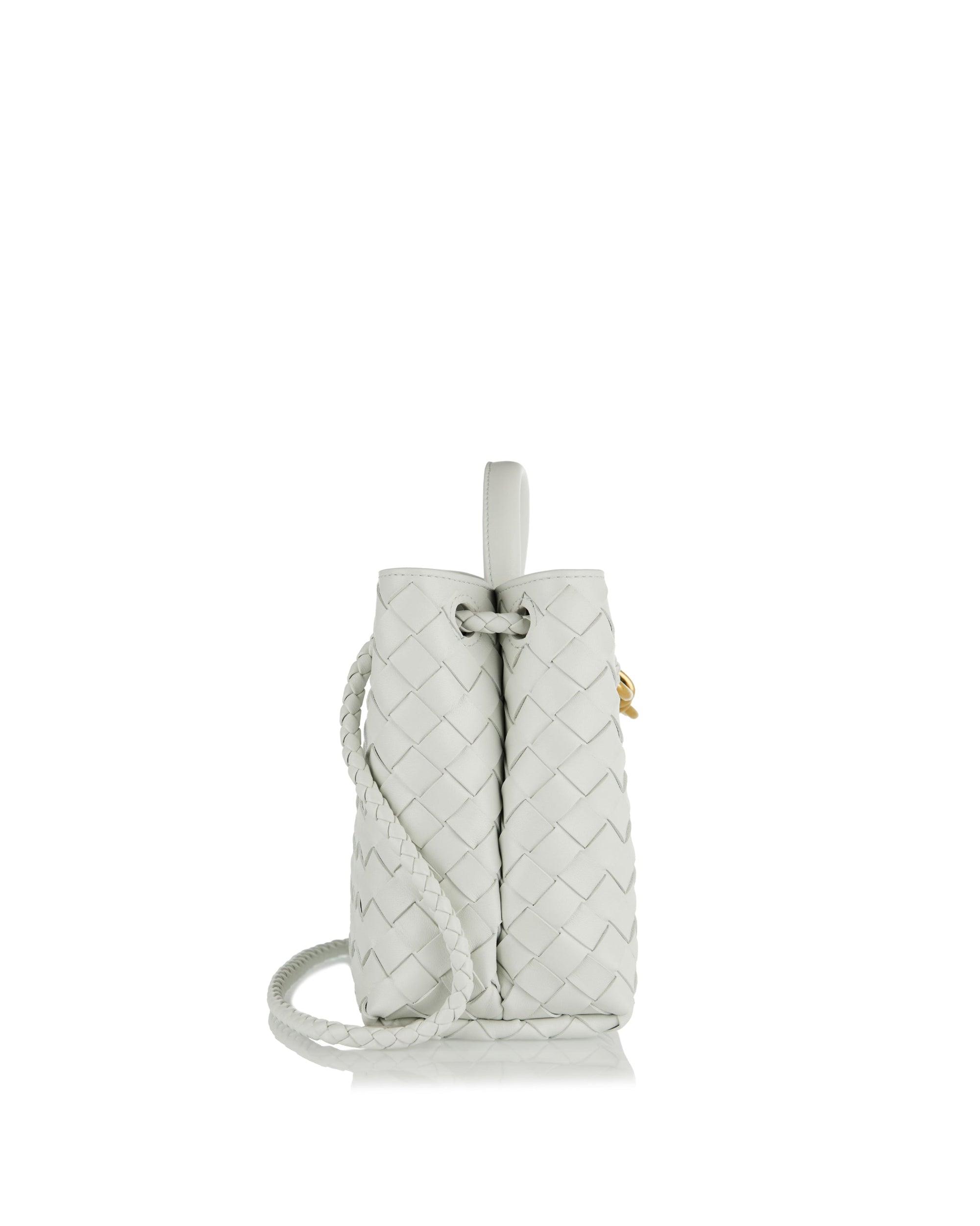 Andiamo Small Leather Tote Bottega veneta оригінал – Купити в Україні – вид ззаду