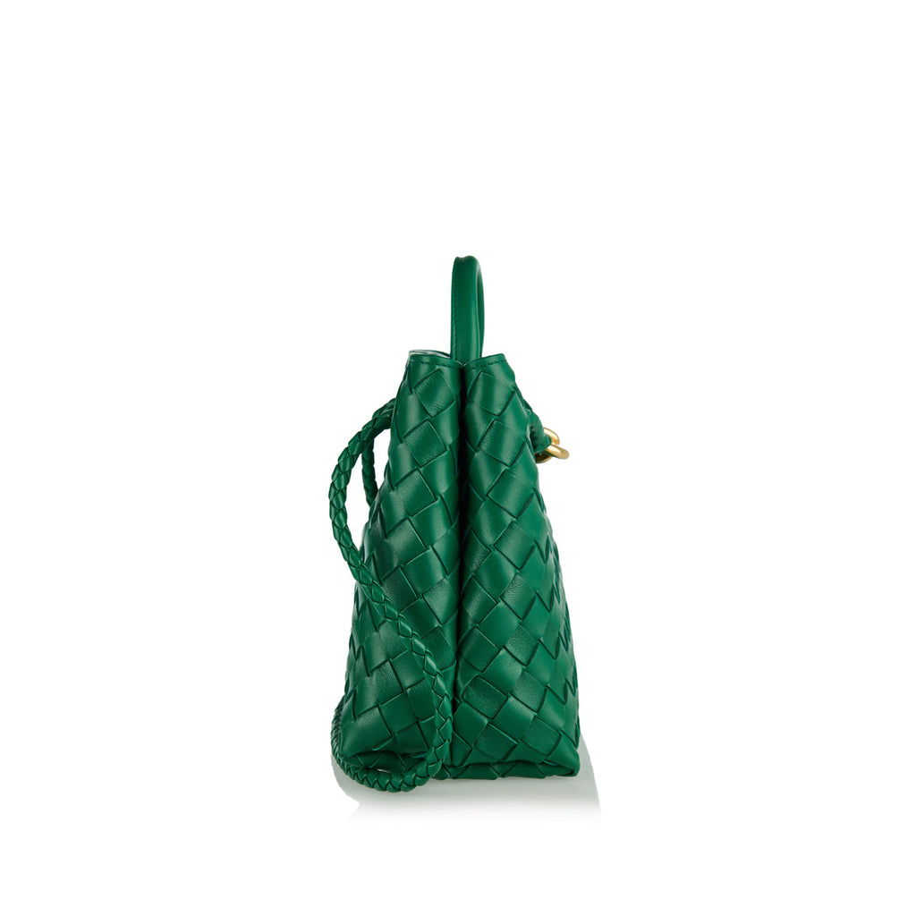 Andiamo Small Leather Tote Bag Bottega veneta оригінал – Купити в Україні – вид ззаду