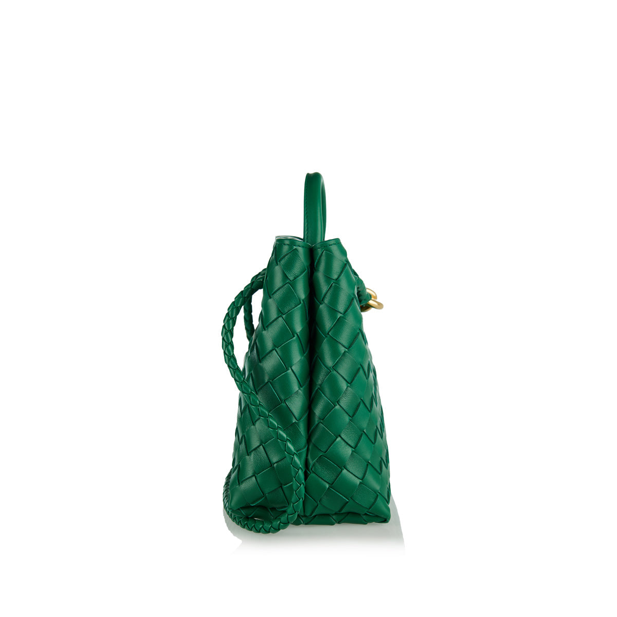 Andiamo Small Leather Tote Bag Bottega veneta оригінал – Купити в Україні – вид ззаду