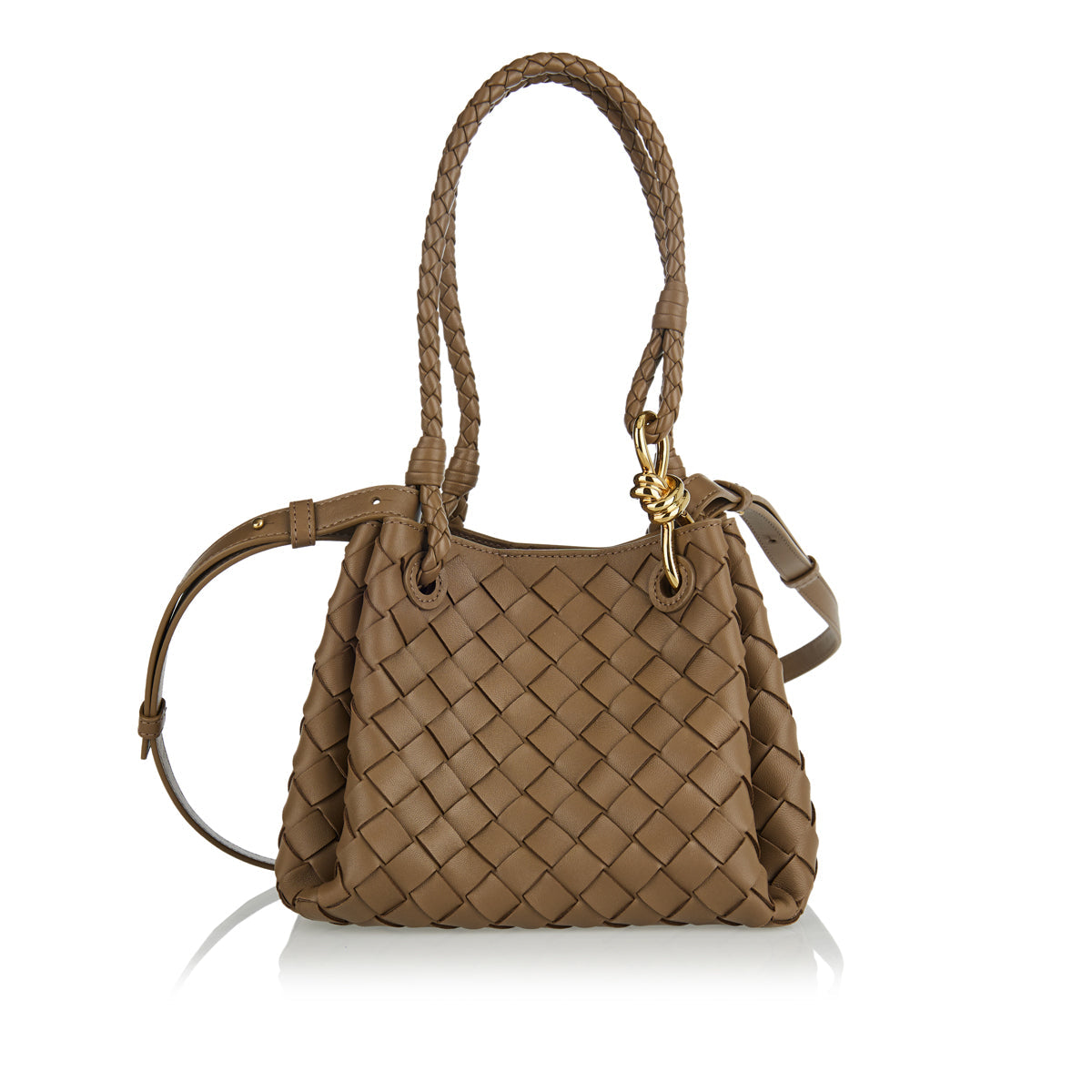 Оригінальна Parachute Small Shoulder Bag Bottega veneta – боковий вид