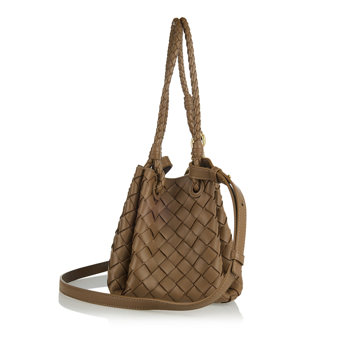 Оригінальна Parachute Small Shoulder Bag Bottega veneta – вид ззаду